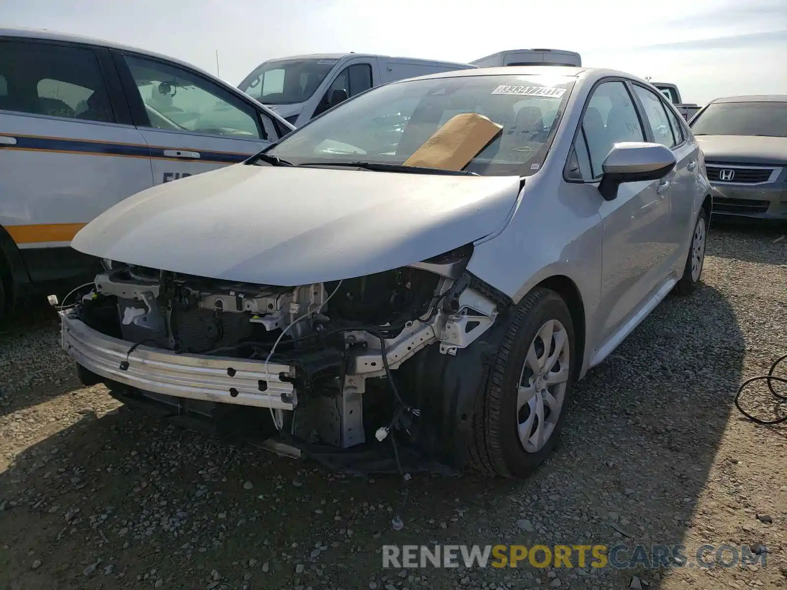 2 Photograph of a damaged car 5YFEPRAEXLP107650 TOYOTA COROLLA 2020