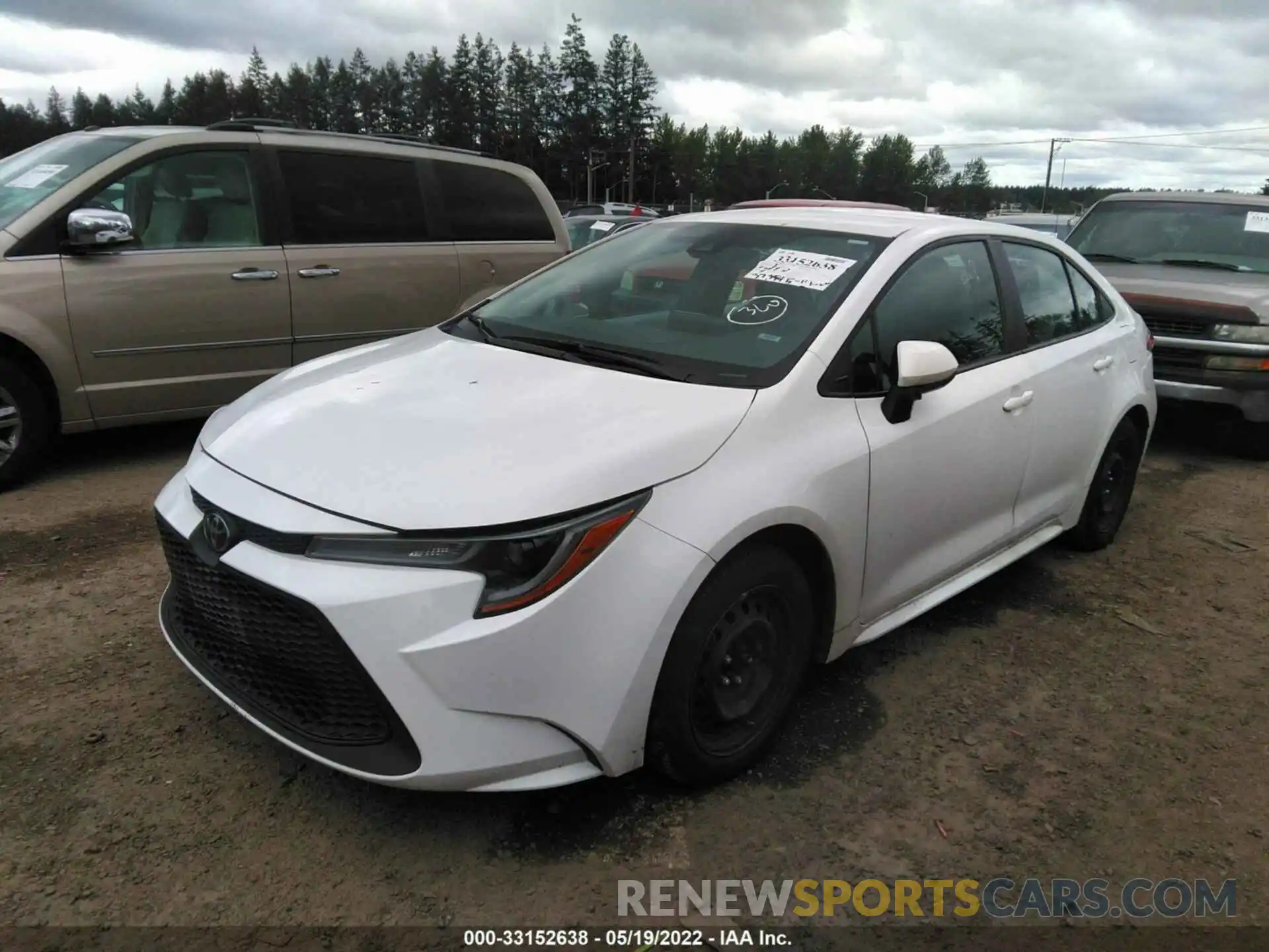 2 Photograph of a damaged car 5YFEPRAEXLP107874 TOYOTA COROLLA 2020