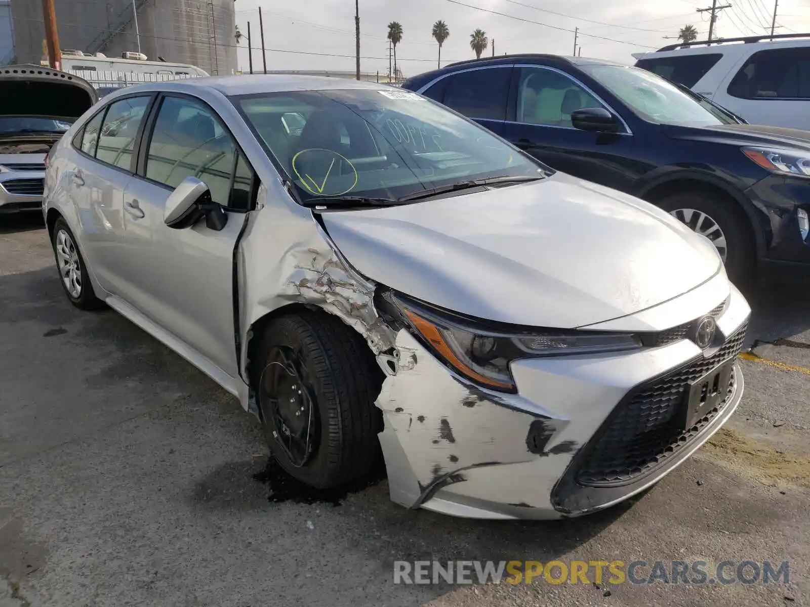 1 Photograph of a damaged car 5YFEPRAEXLP108149 TOYOTA COROLLA 2020