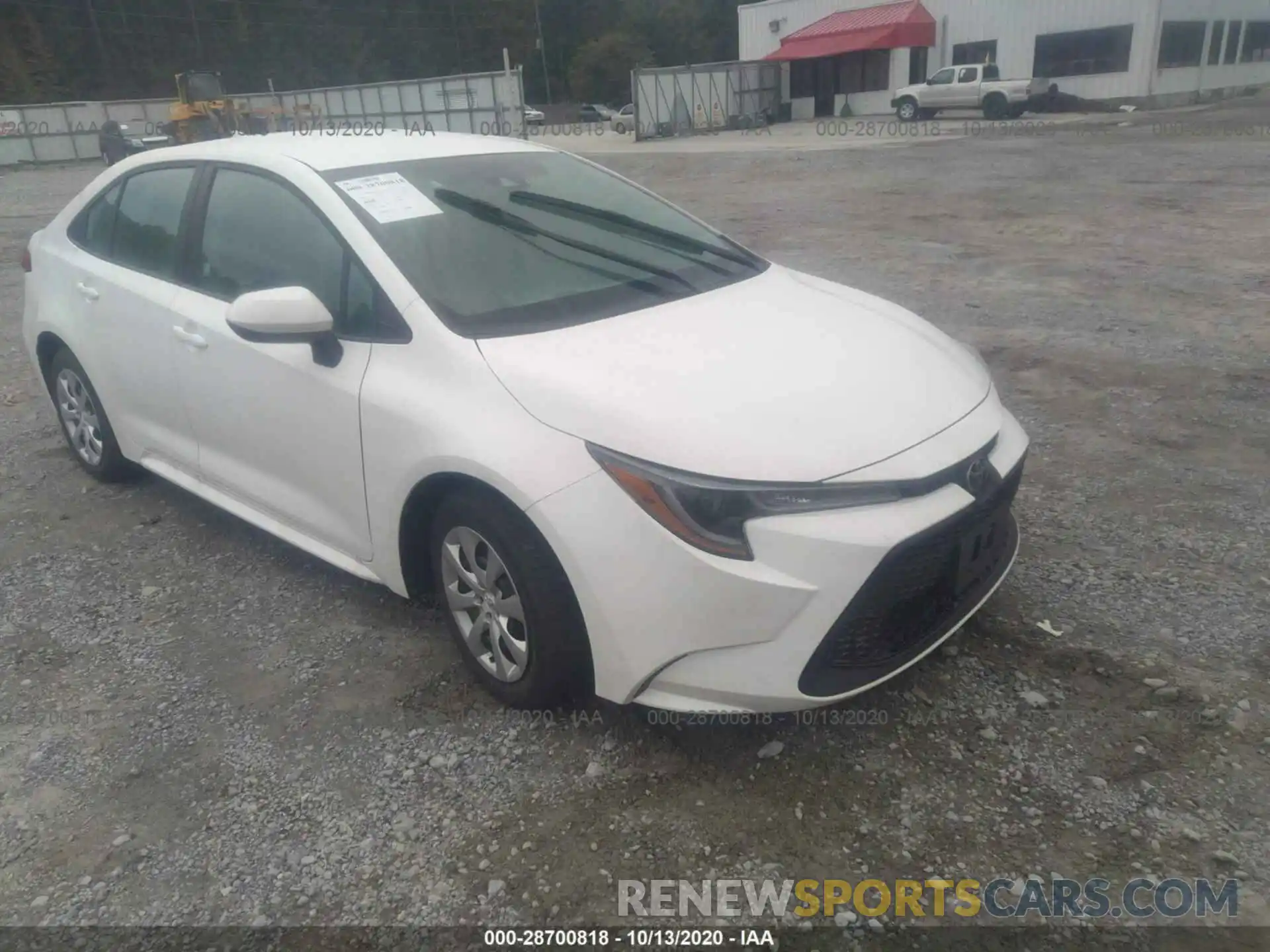 1 Photograph of a damaged car 5YFEPRAEXLP108782 TOYOTA COROLLA 2020