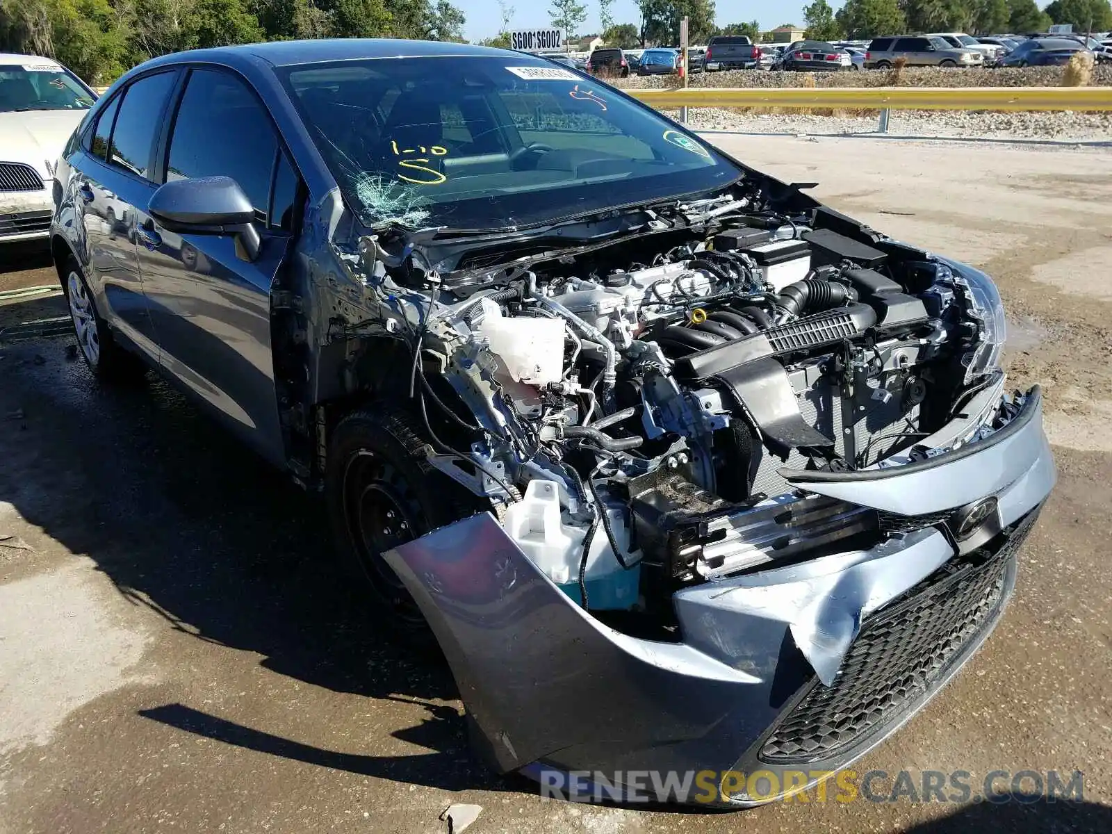 1 Photograph of a damaged car 5YFEPRAEXLP109415 TOYOTA COROLLA 2020