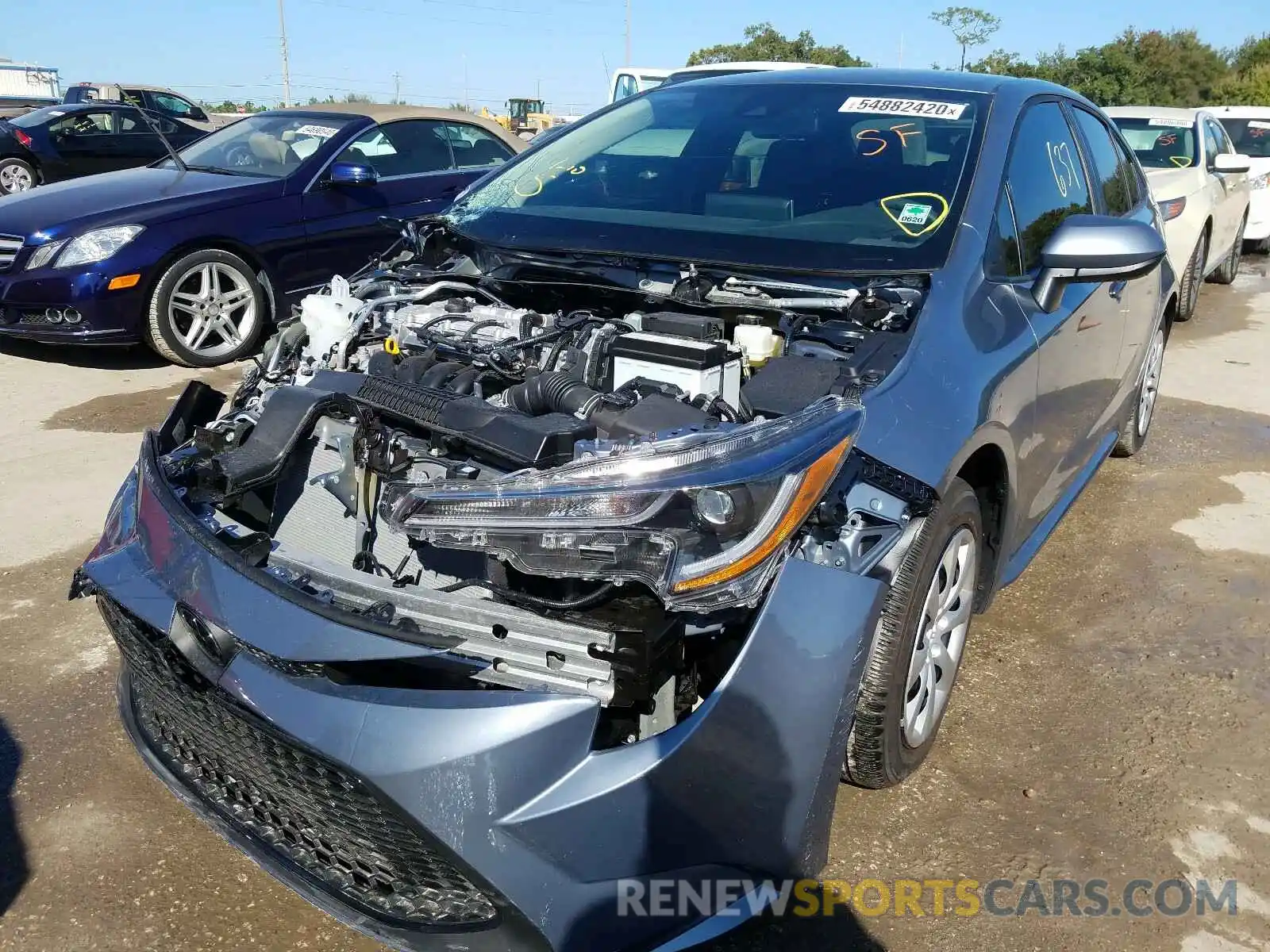 2 Photograph of a damaged car 5YFEPRAEXLP109415 TOYOTA COROLLA 2020