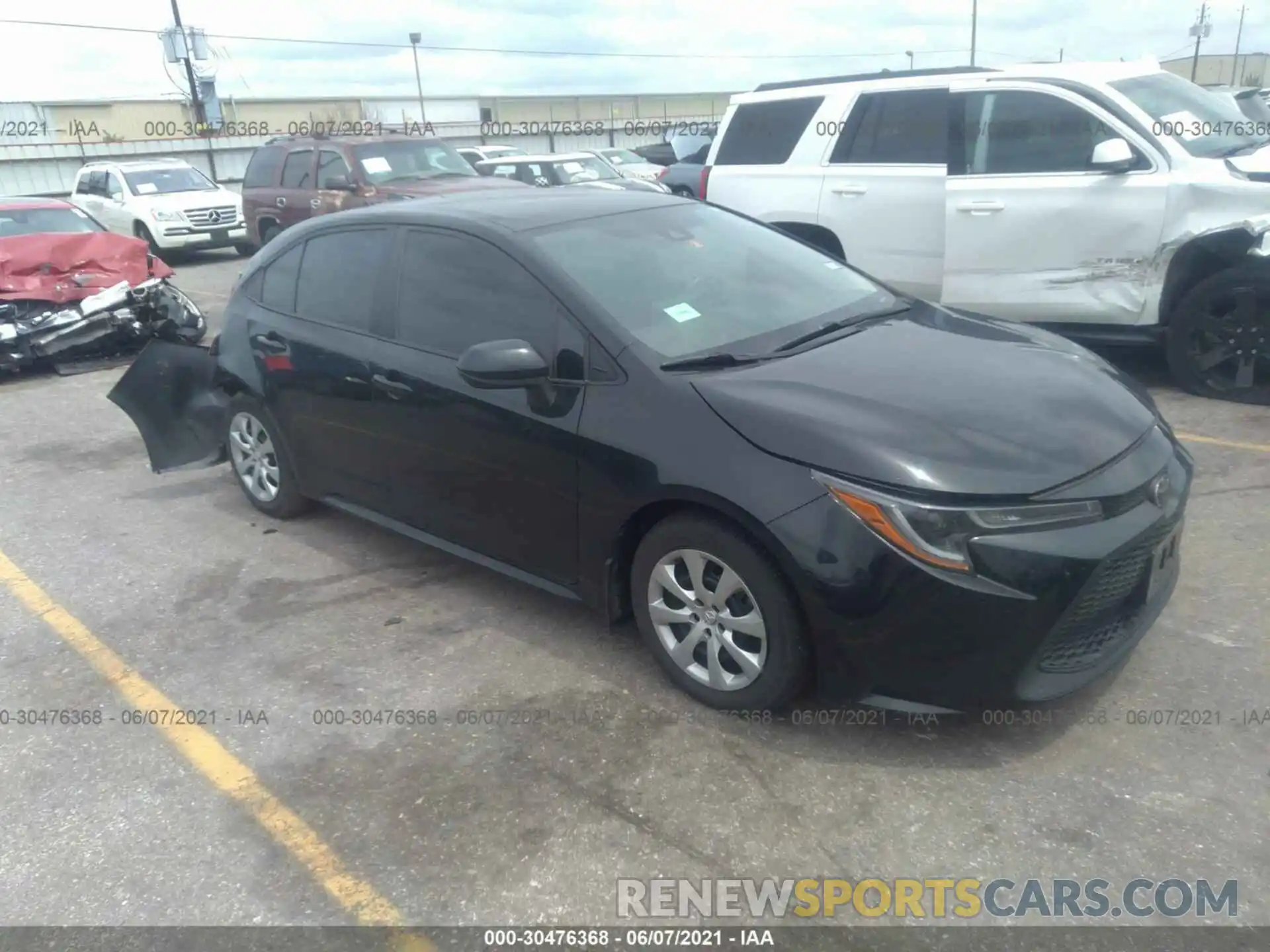 1 Photograph of a damaged car 5YFEPRAEXLP110614 TOYOTA COROLLA 2020