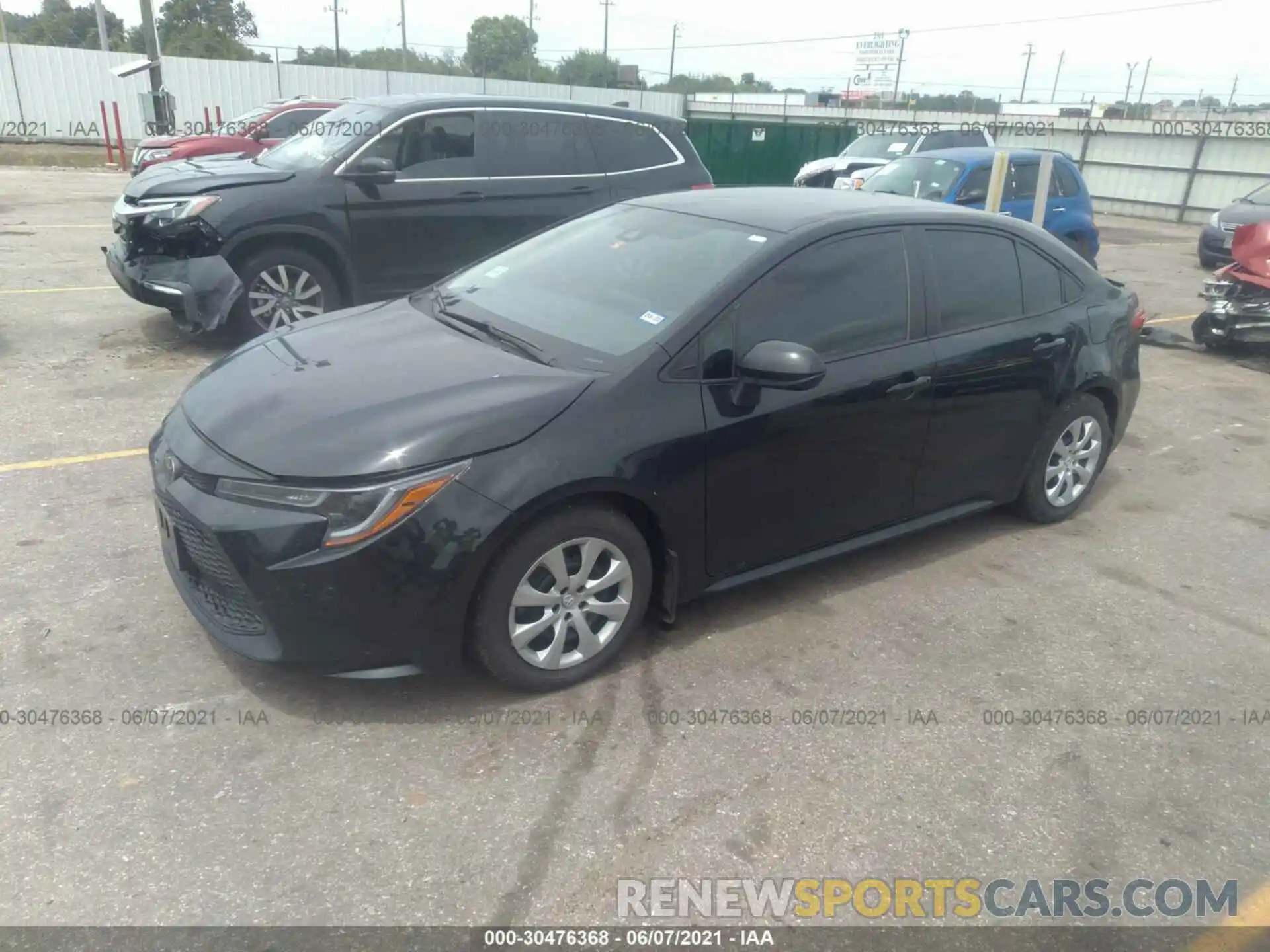 2 Photograph of a damaged car 5YFEPRAEXLP110614 TOYOTA COROLLA 2020