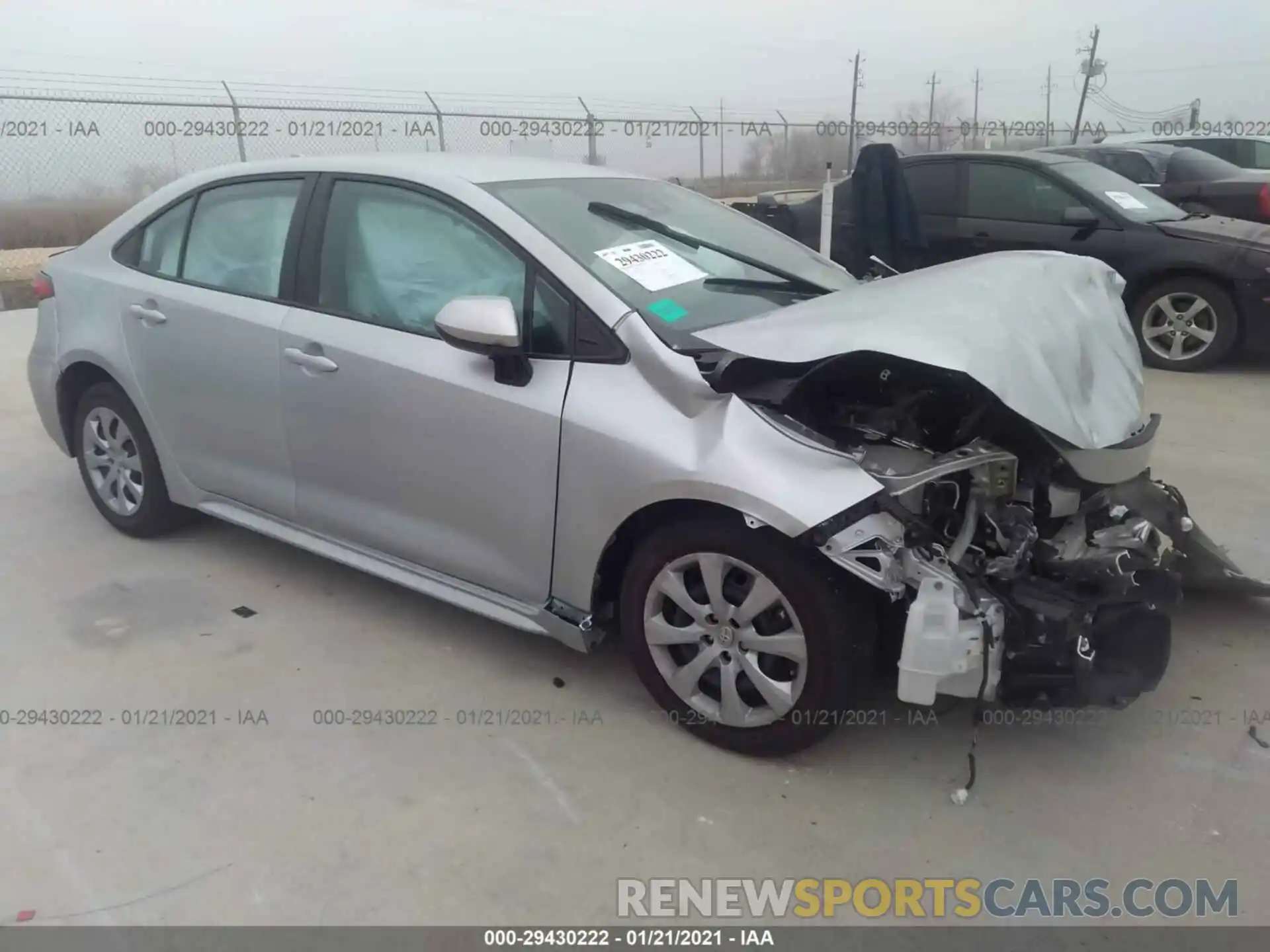 1 Photograph of a damaged car 5YFEPRAEXLP111584 TOYOTA COROLLA 2020