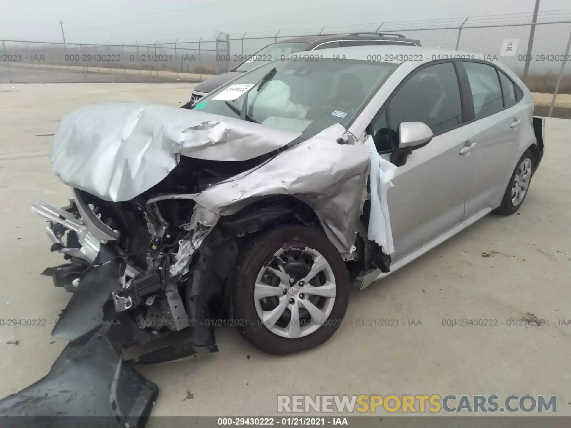 2 Photograph of a damaged car 5YFEPRAEXLP111584 TOYOTA COROLLA 2020