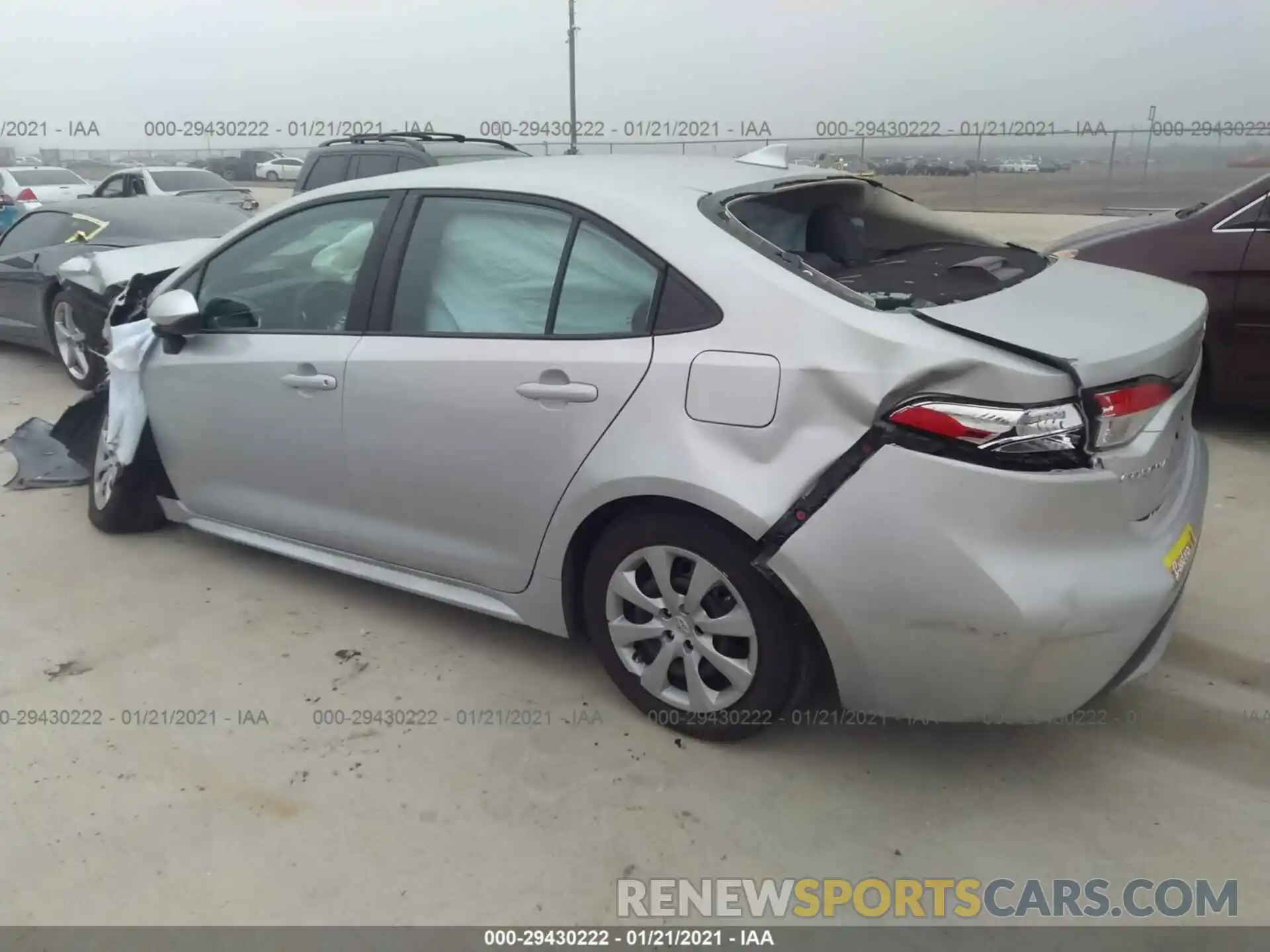 3 Photograph of a damaged car 5YFEPRAEXLP111584 TOYOTA COROLLA 2020