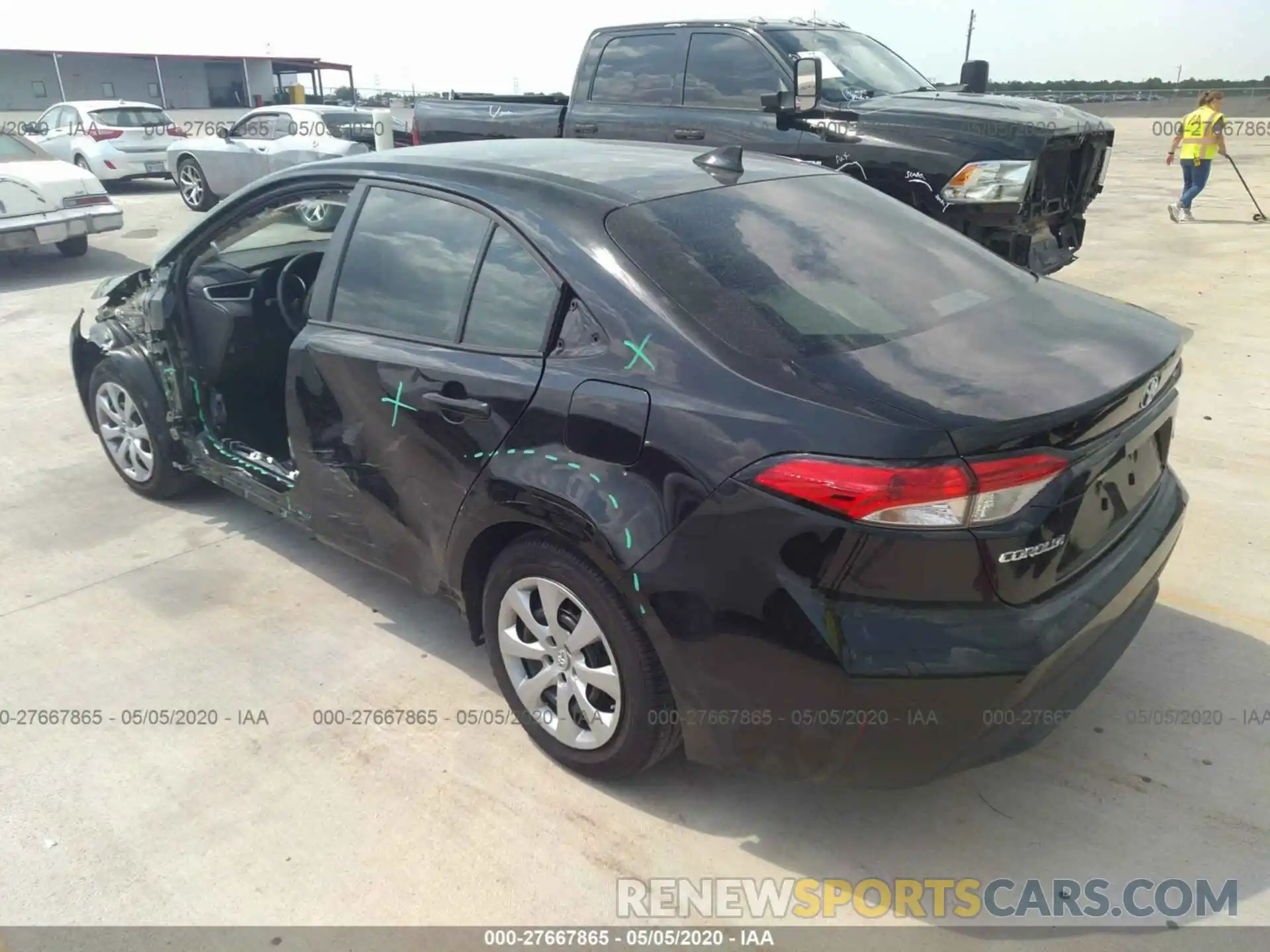 3 Photograph of a damaged car 5YFEPRAEXLP112492 TOYOTA COROLLA 2020