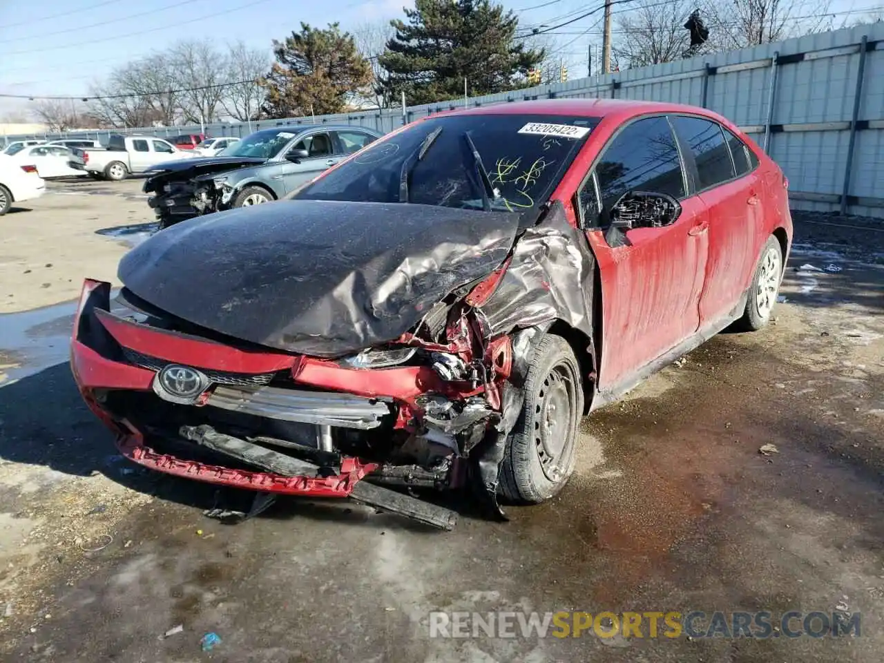 2 Photograph of a damaged car 5YFEPRAEXLP113321 TOYOTA COROLLA 2020