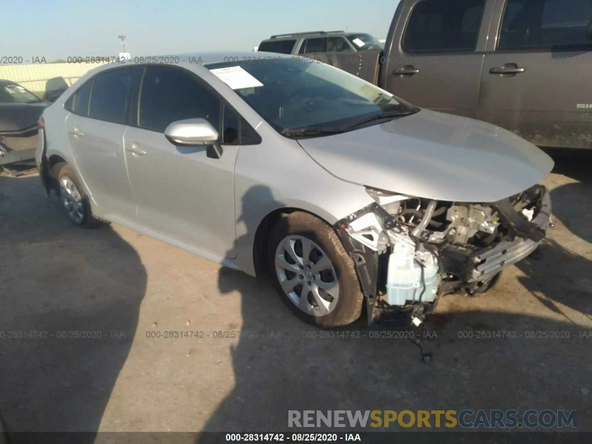 1 Photograph of a damaged car 5YFEPRAEXLP113559 TOYOTA COROLLA 2020