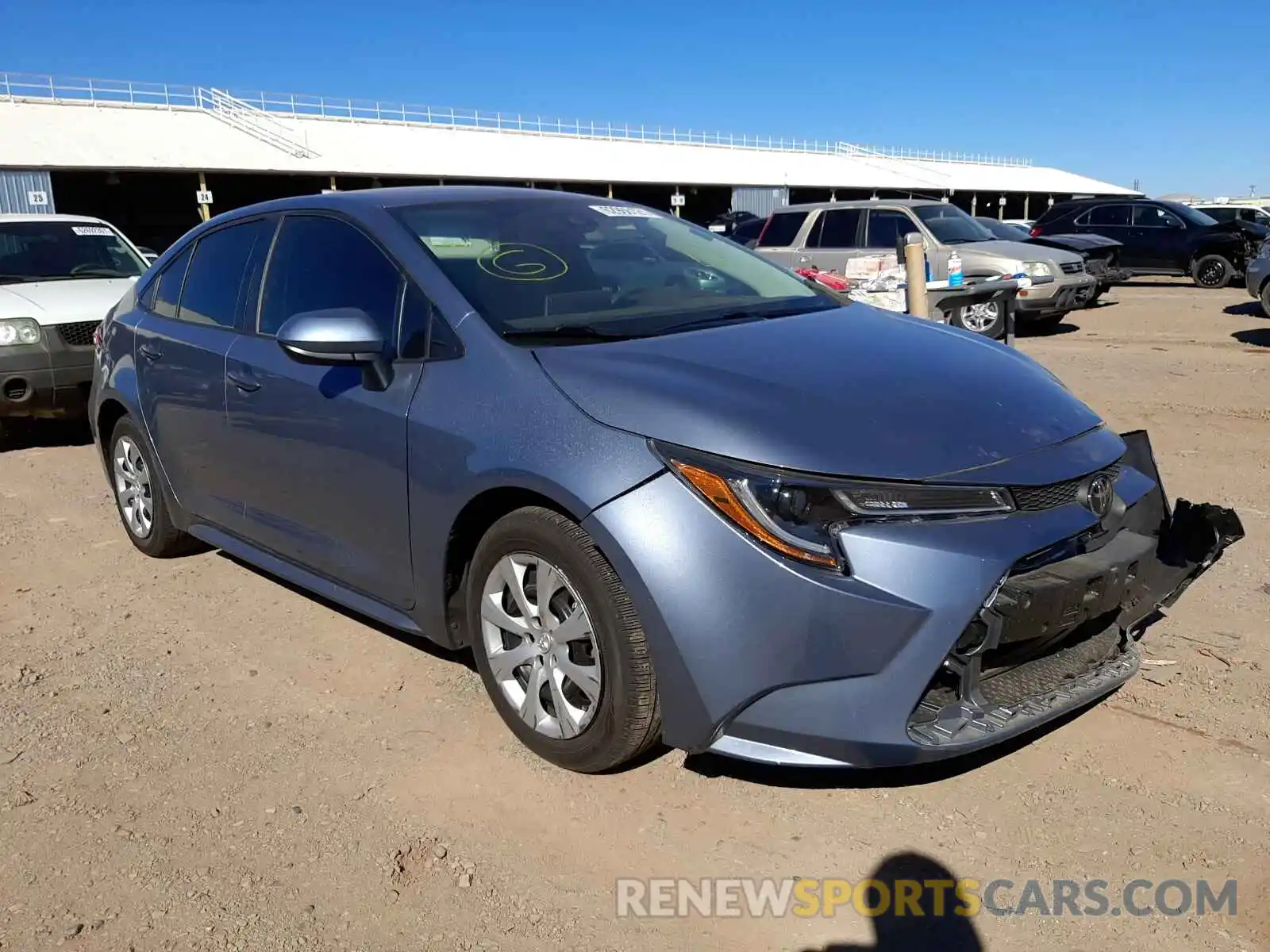 1 Photograph of a damaged car 5YFEPRAEXLP116882 TOYOTA COROLLA 2020