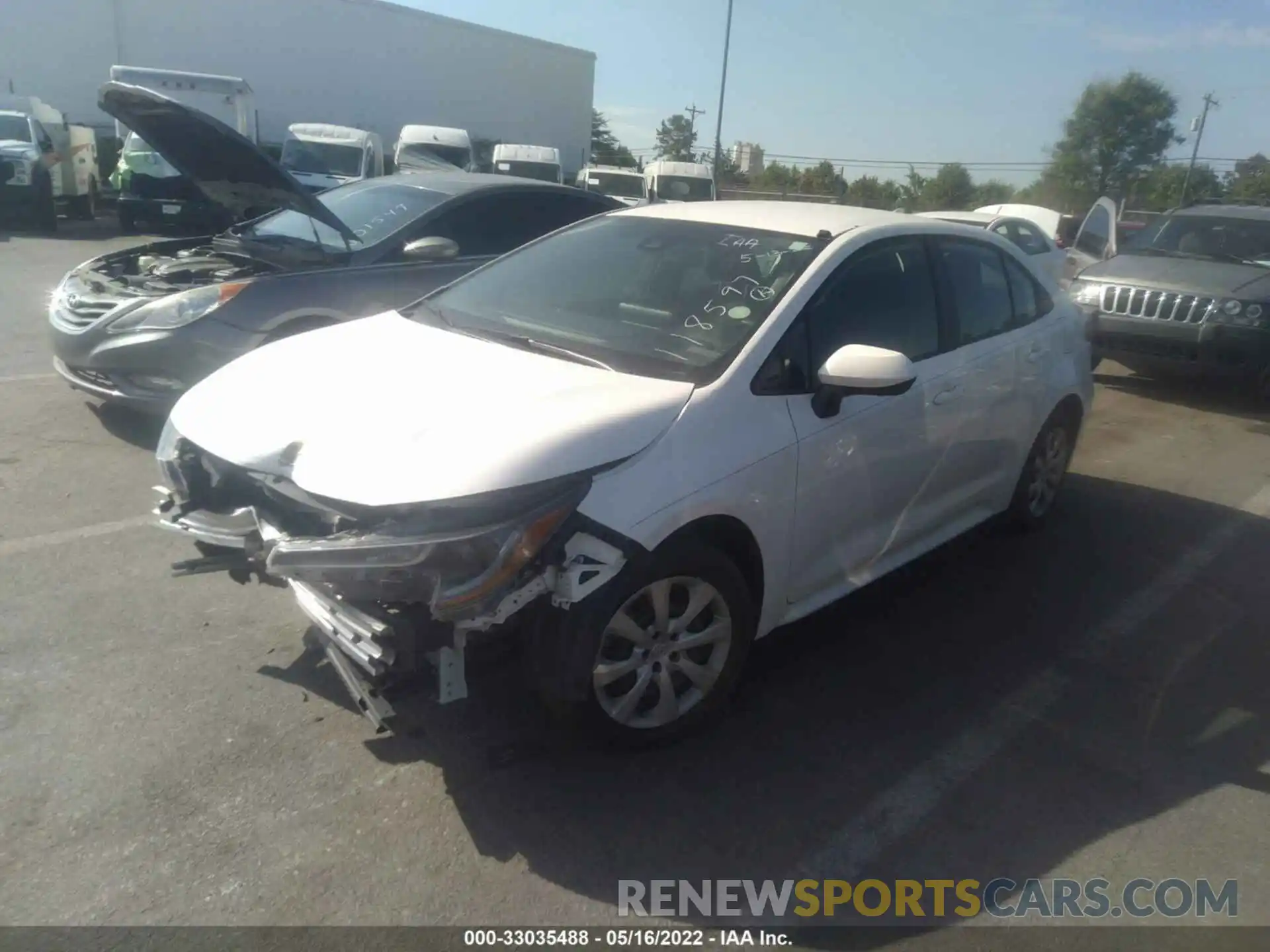 2 Photograph of a damaged car 5YFEPRAEXLP118597 TOYOTA COROLLA 2020