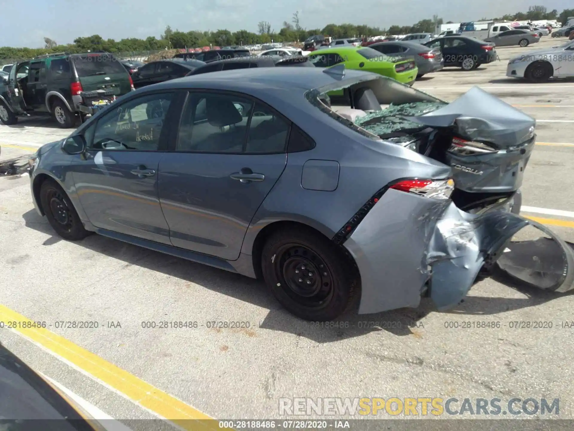 3 Photograph of a damaged car 5YFEPRAEXLP119166 TOYOTA COROLLA 2020