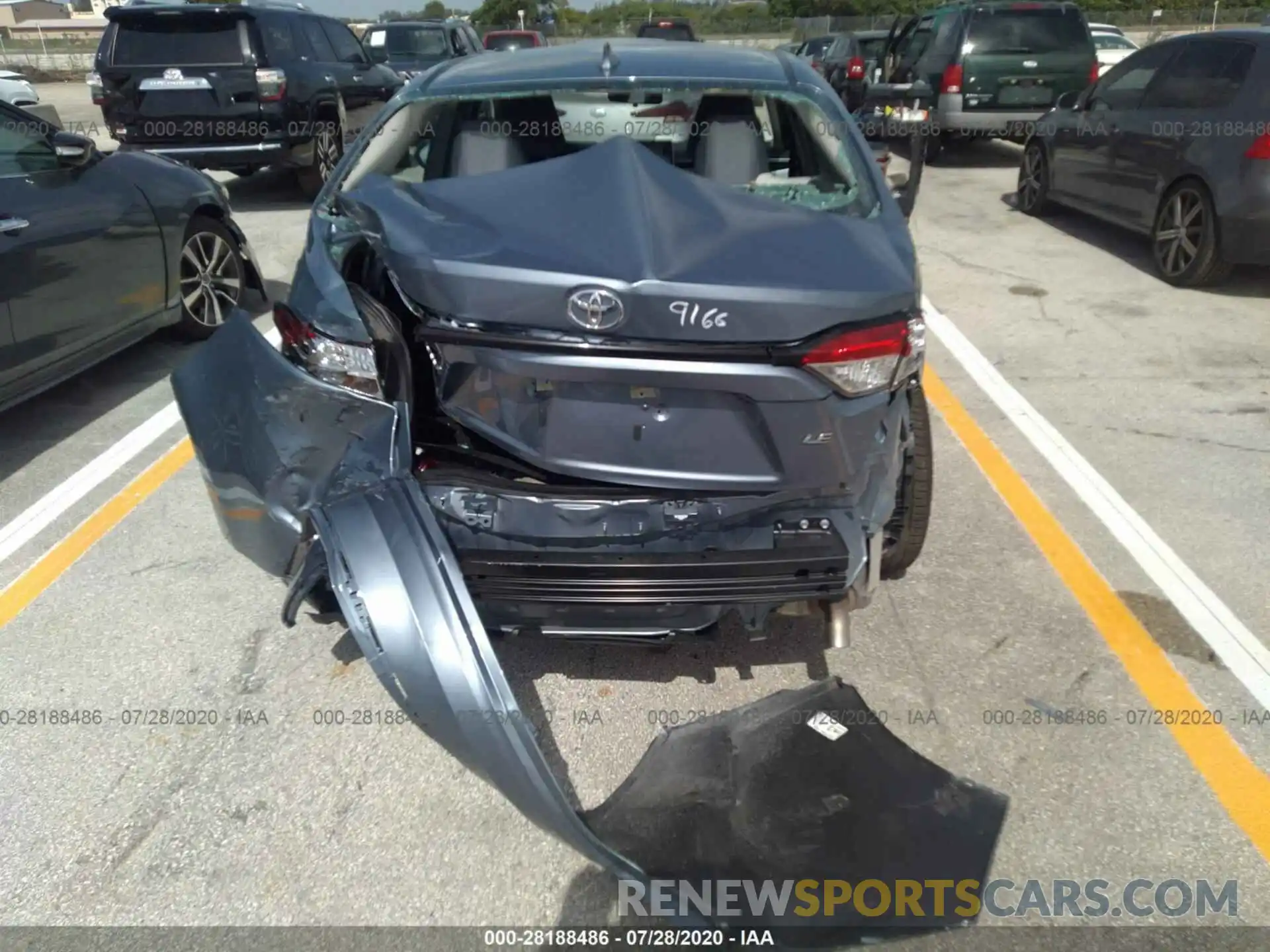 6 Photograph of a damaged car 5YFEPRAEXLP119166 TOYOTA COROLLA 2020