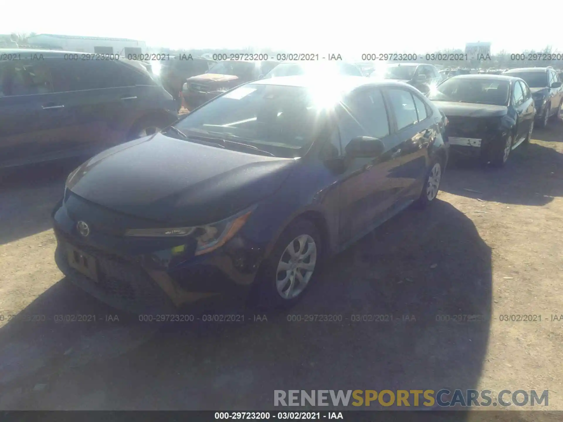 2 Photograph of a damaged car 5YFEPRAEXLP119782 TOYOTA COROLLA 2020