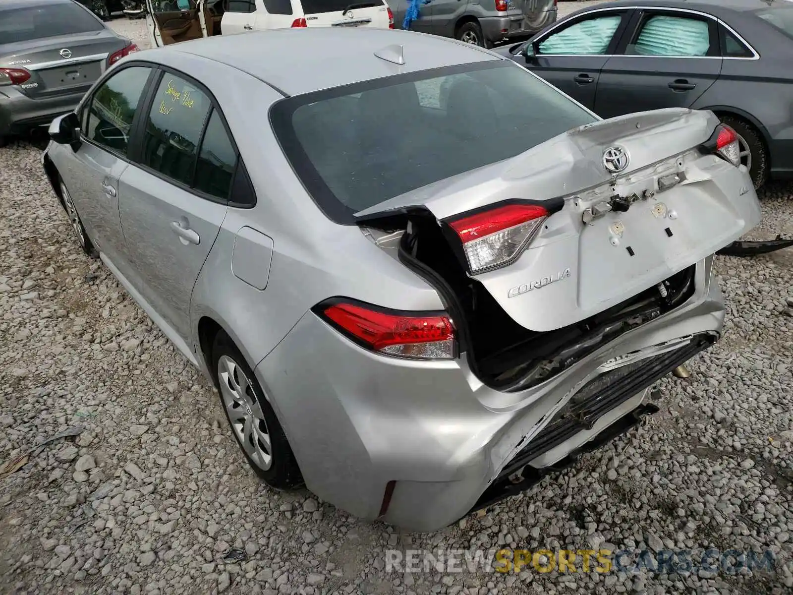 3 Фотография поврежденного автомобиля 5YFEPRAEXLP120107 TOYOTA COROLLA 2020