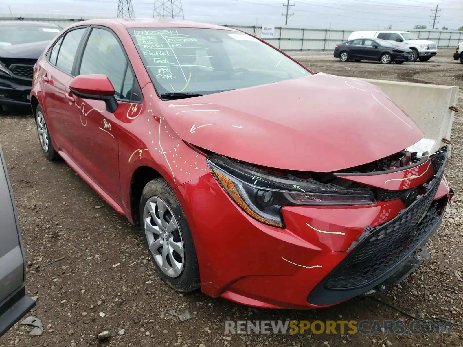 1 Photograph of a damaged car 5YFEPRAEXLP120530 TOYOTA COROLLA 2020