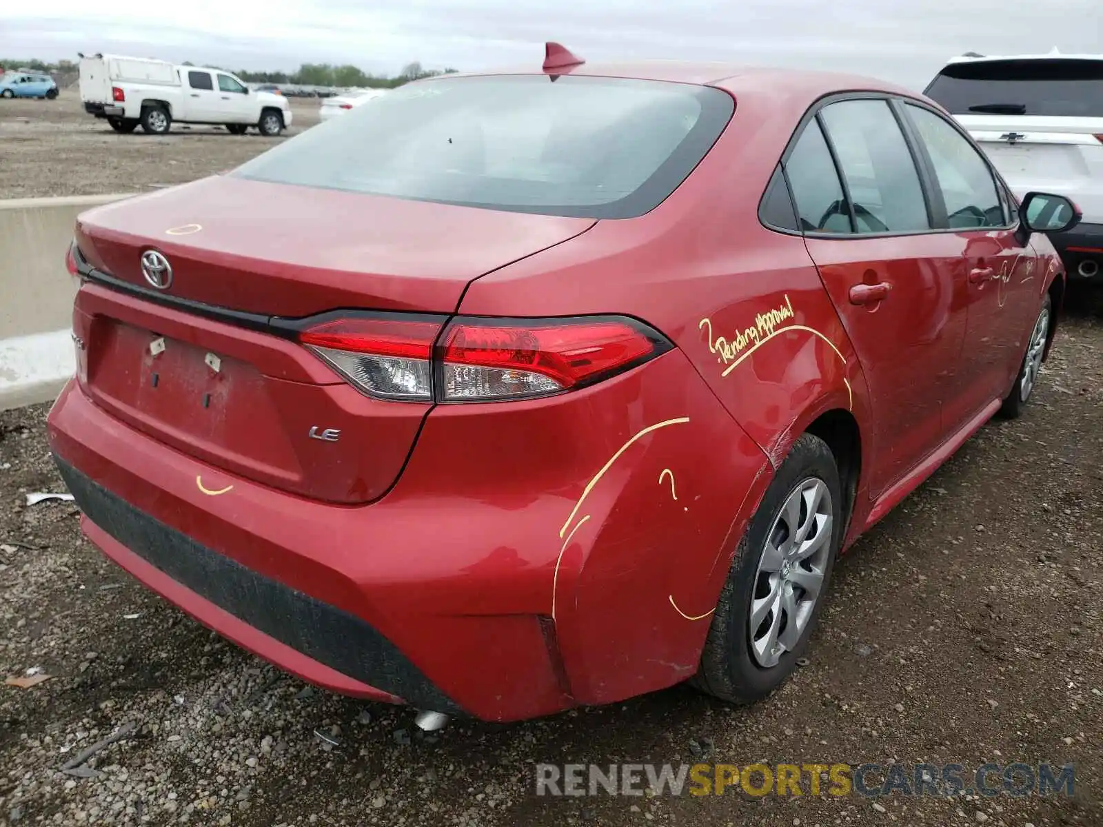 4 Photograph of a damaged car 5YFEPRAEXLP120530 TOYOTA COROLLA 2020