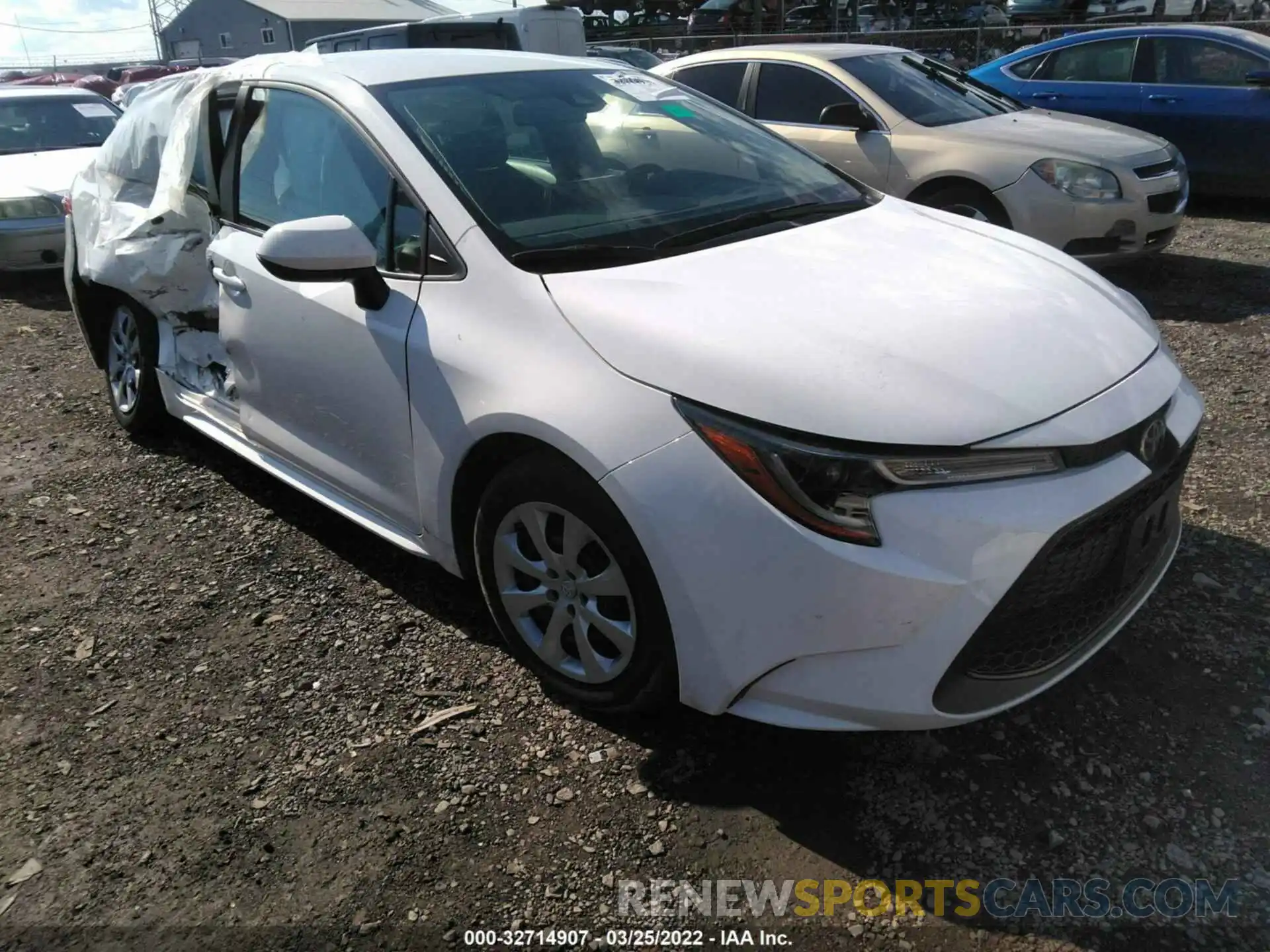 1 Photograph of a damaged car 5YFEPRAEXLP124593 TOYOTA COROLLA 2020