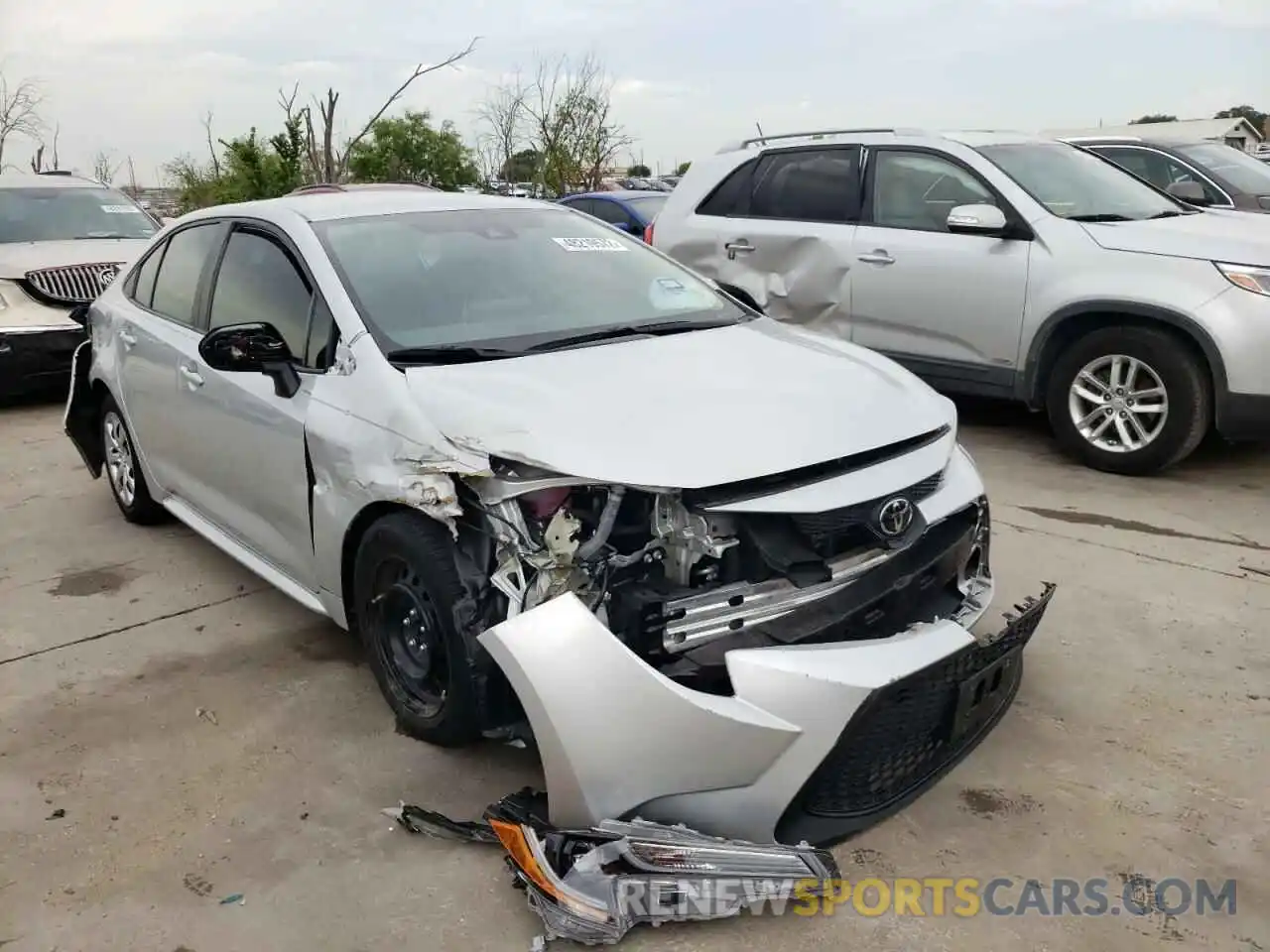 1 Photograph of a damaged car 5YFEPRAEXLP124948 TOYOTA COROLLA 2020