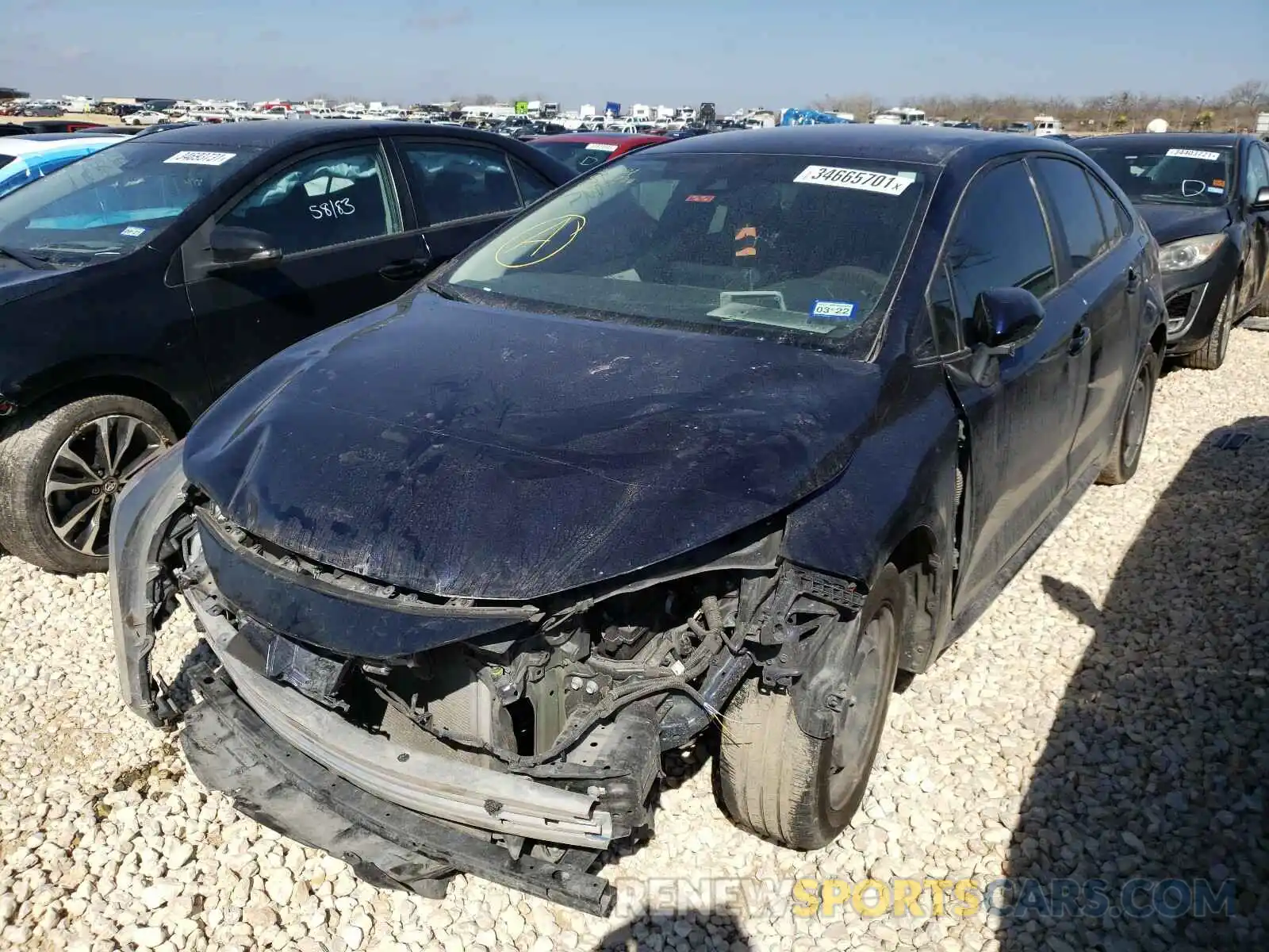 2 Photograph of a damaged car 5YFEPRAEXLP126117 TOYOTA COROLLA 2020