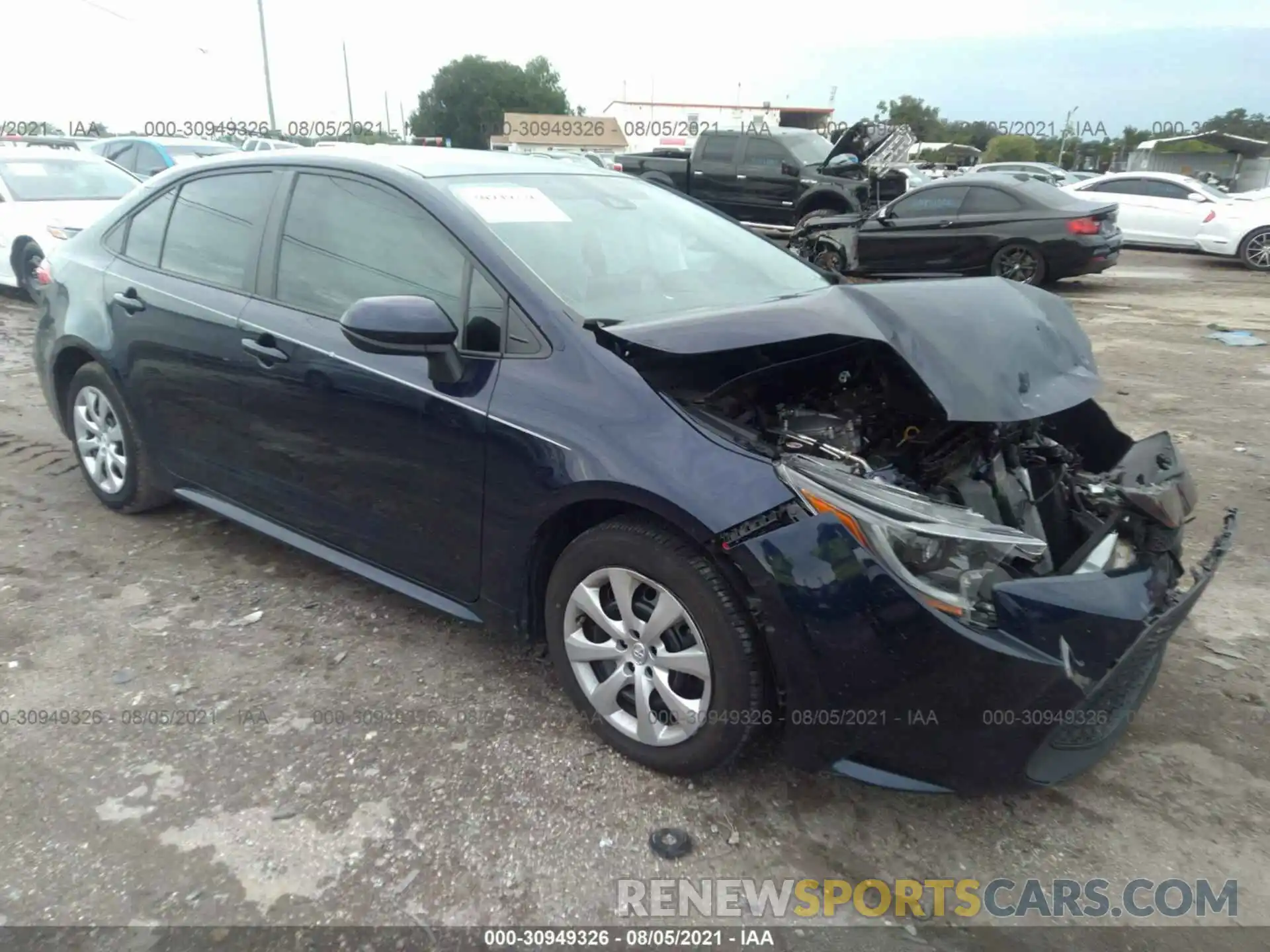 1 Photograph of a damaged car 5YFEPRAEXLP127266 TOYOTA COROLLA 2020