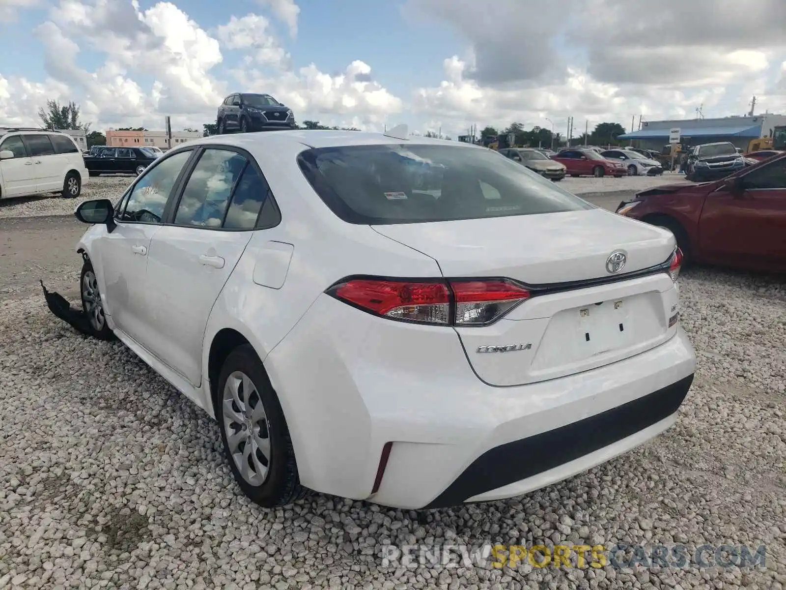 3 Photograph of a damaged car 5YFEPRAEXLP127333 TOYOTA COROLLA 2020