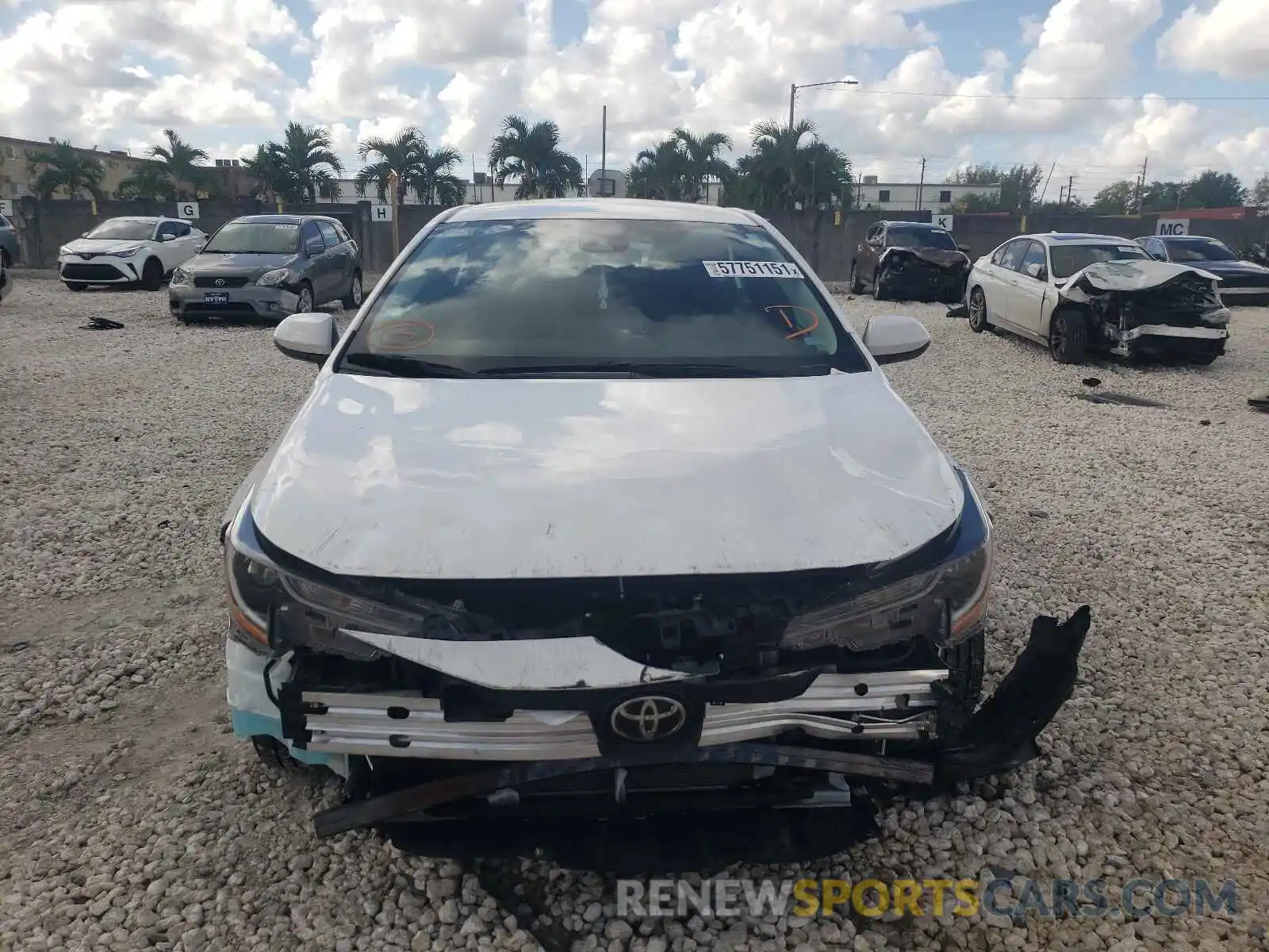 9 Photograph of a damaged car 5YFEPRAEXLP127333 TOYOTA COROLLA 2020