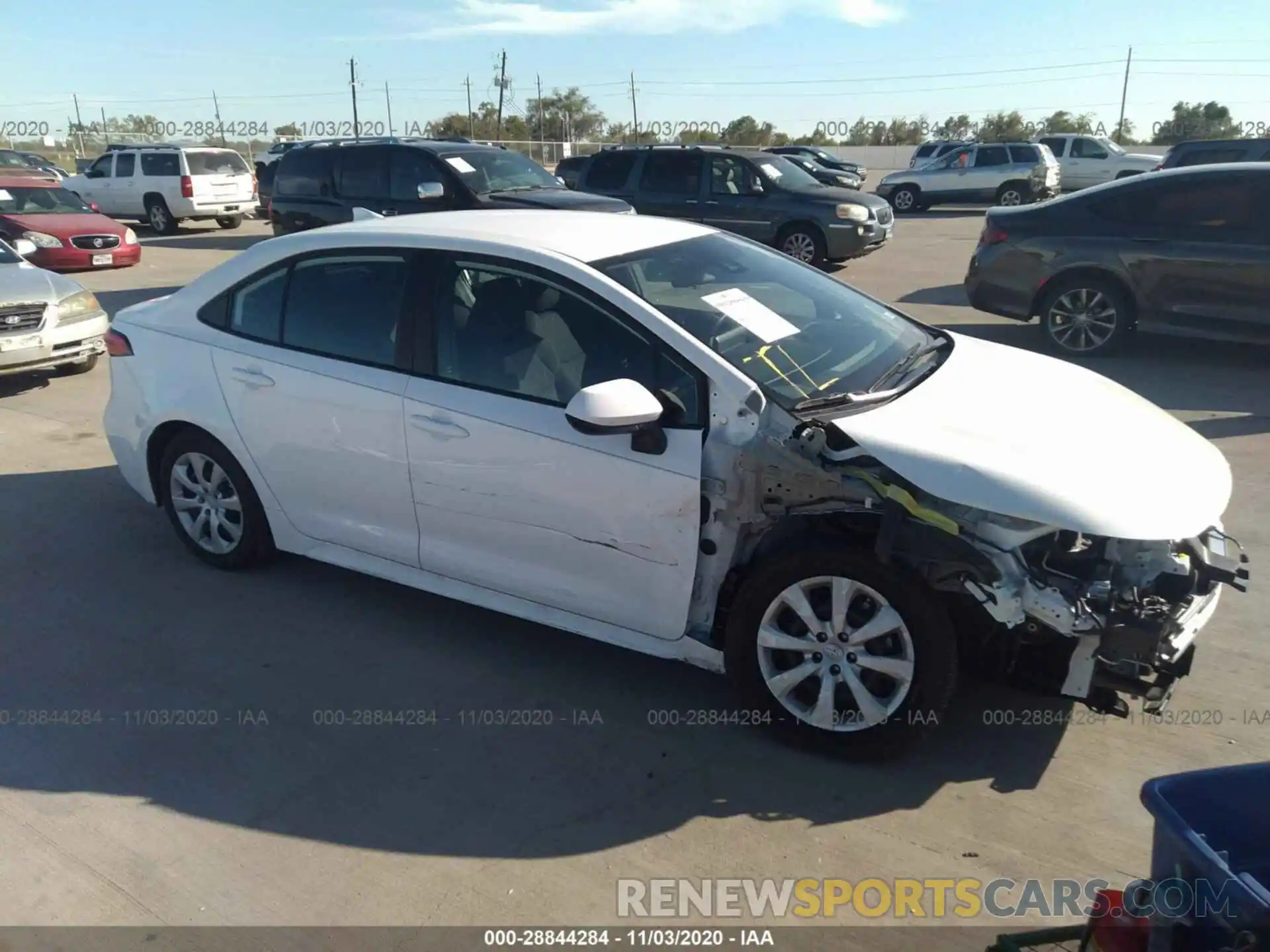 1 Photograph of a damaged car 5YFEPRAEXLP127834 TOYOTA COROLLA 2020