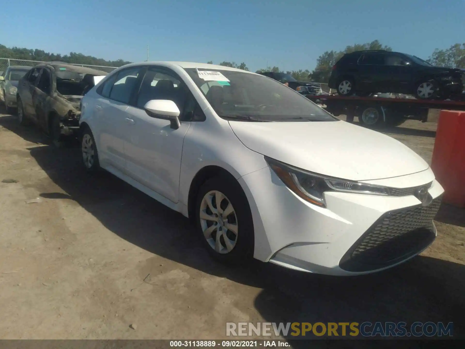 1 Photograph of a damaged car 5YFEPRAEXLP131169 TOYOTA COROLLA 2020