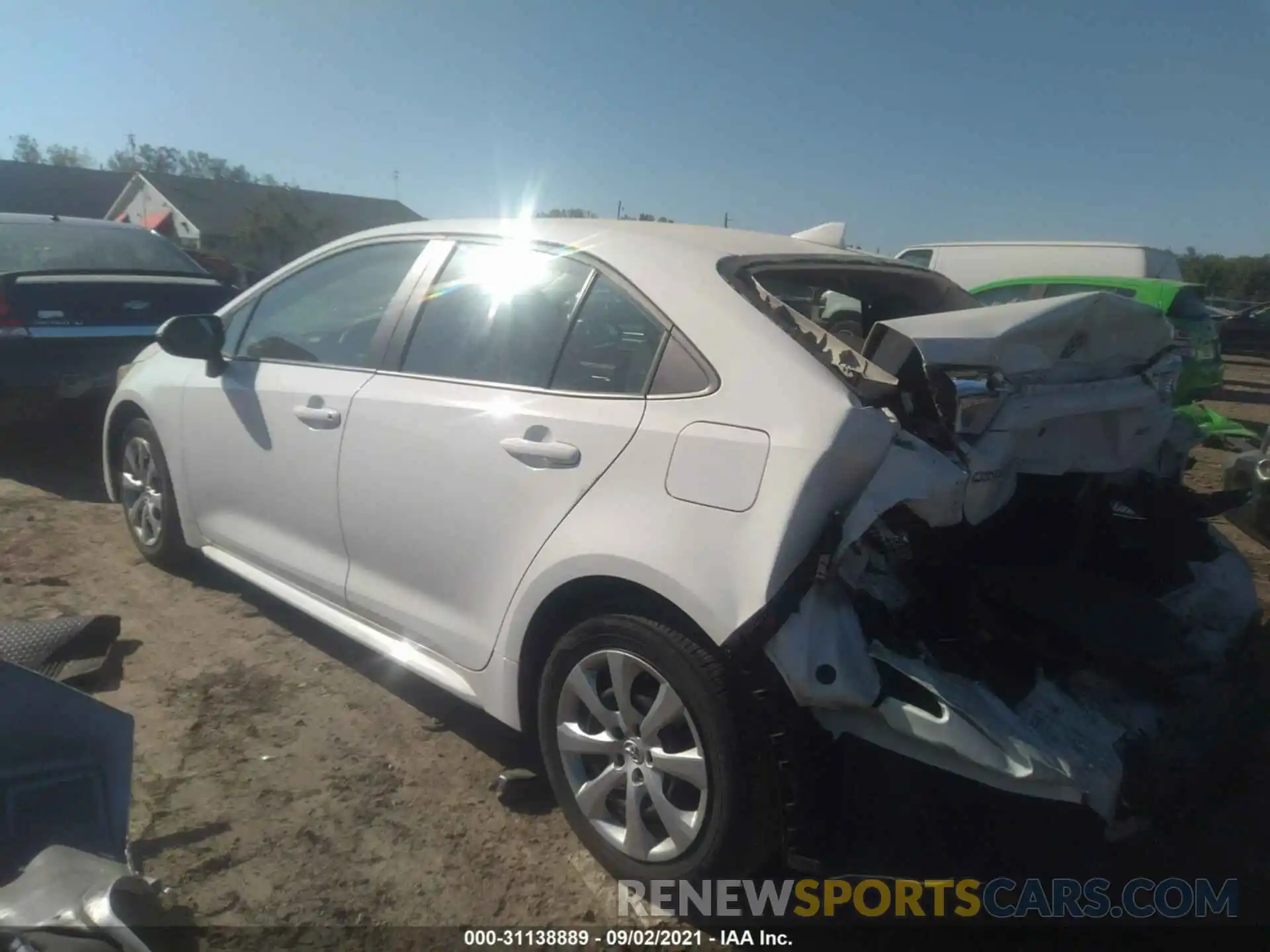 3 Photograph of a damaged car 5YFEPRAEXLP131169 TOYOTA COROLLA 2020