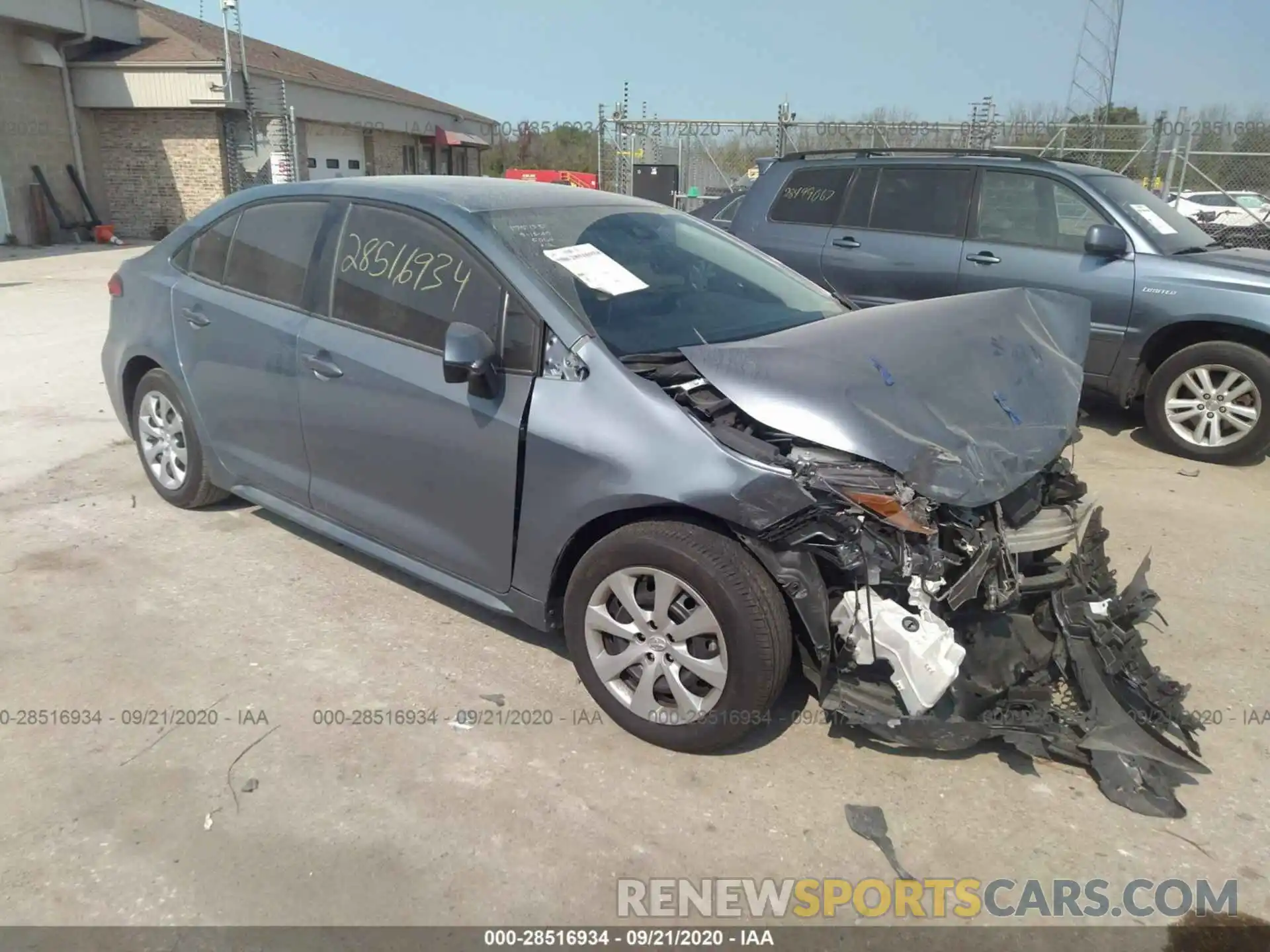 1 Photograph of a damaged car 5YFEPRAEXLP132354 TOYOTA COROLLA 2020