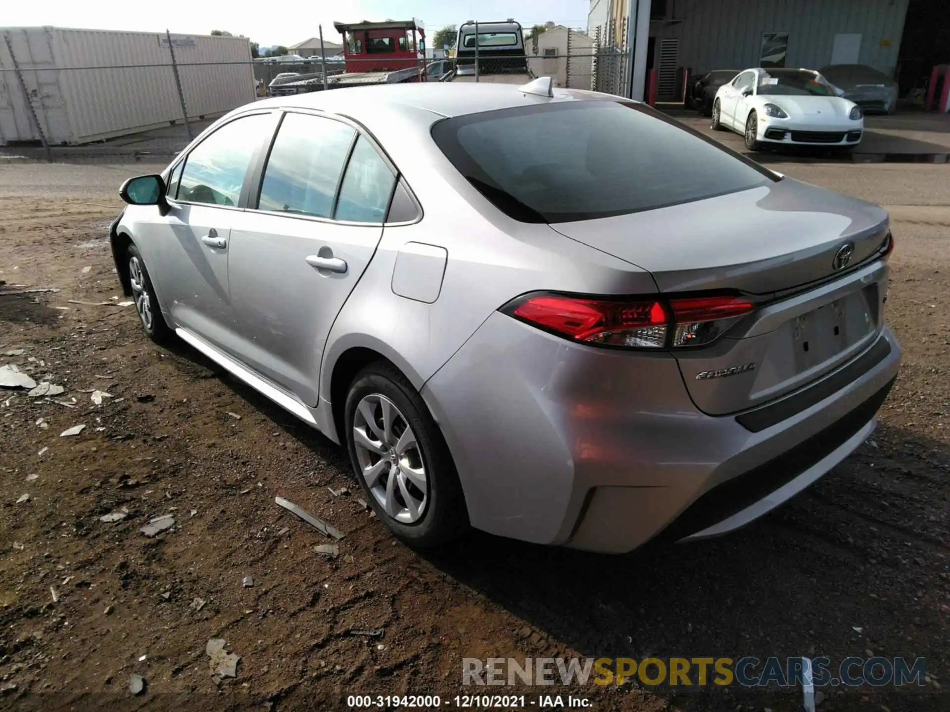 3 Photograph of a damaged car 5YFEPRAEXLP133360 TOYOTA COROLLA 2020