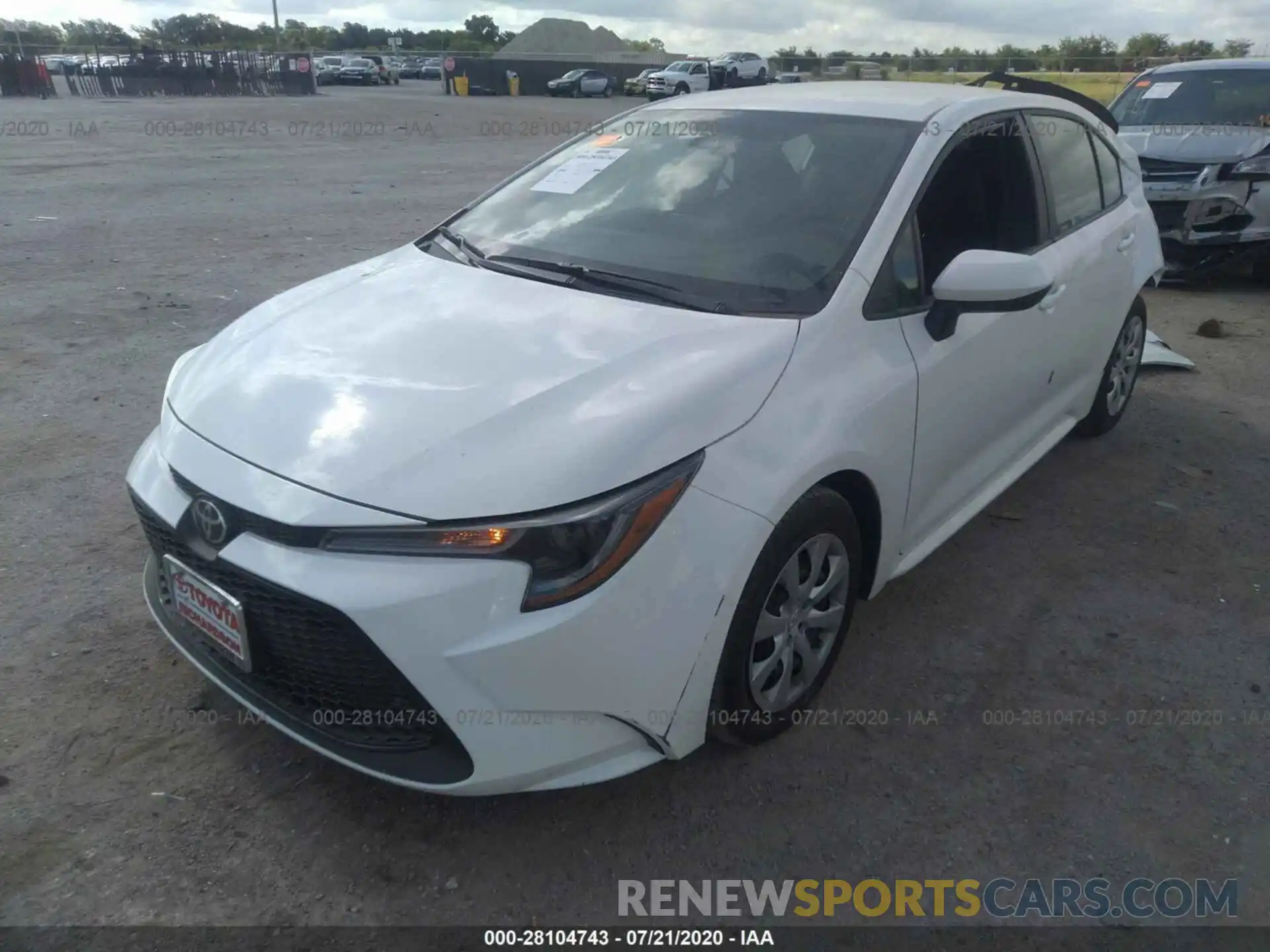 2 Photograph of a damaged car 5YFEPRAEXLP136968 TOYOTA COROLLA 2020