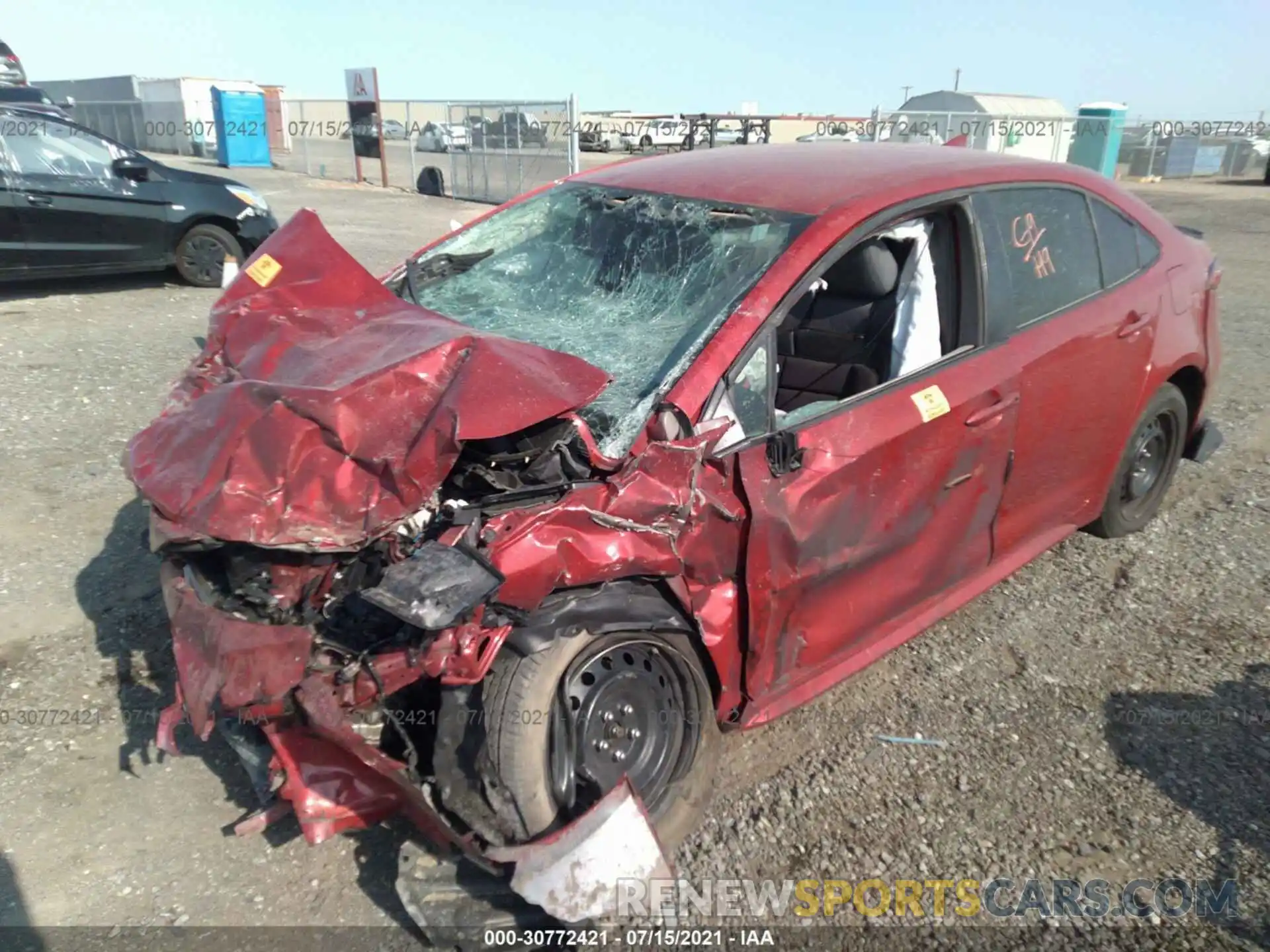 2 Photograph of a damaged car 5YFEPRAEXLP141409 TOYOTA COROLLA 2020