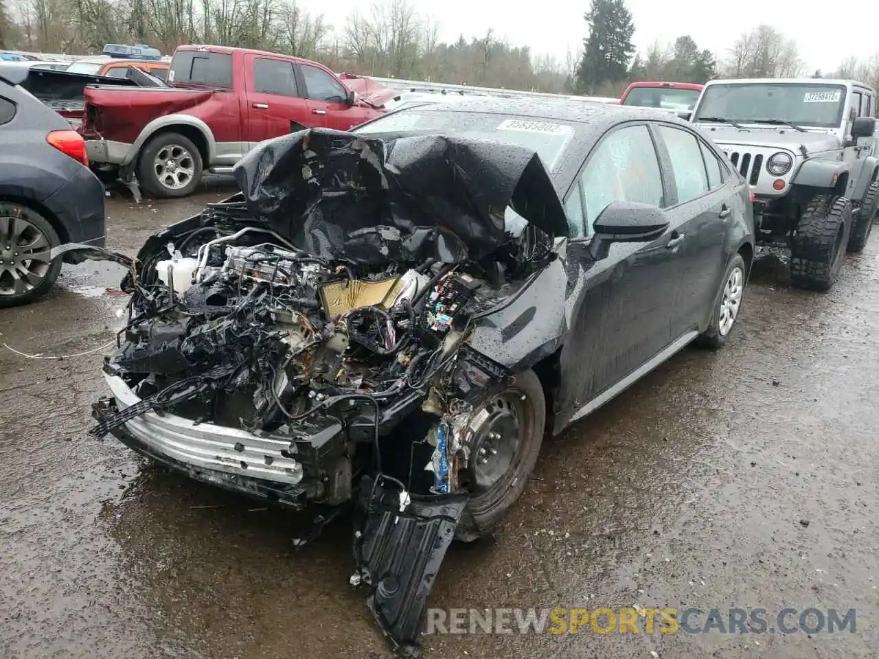 2 Photograph of a damaged car 5YFEPRAEXLP141586 TOYOTA COROLLA 2020