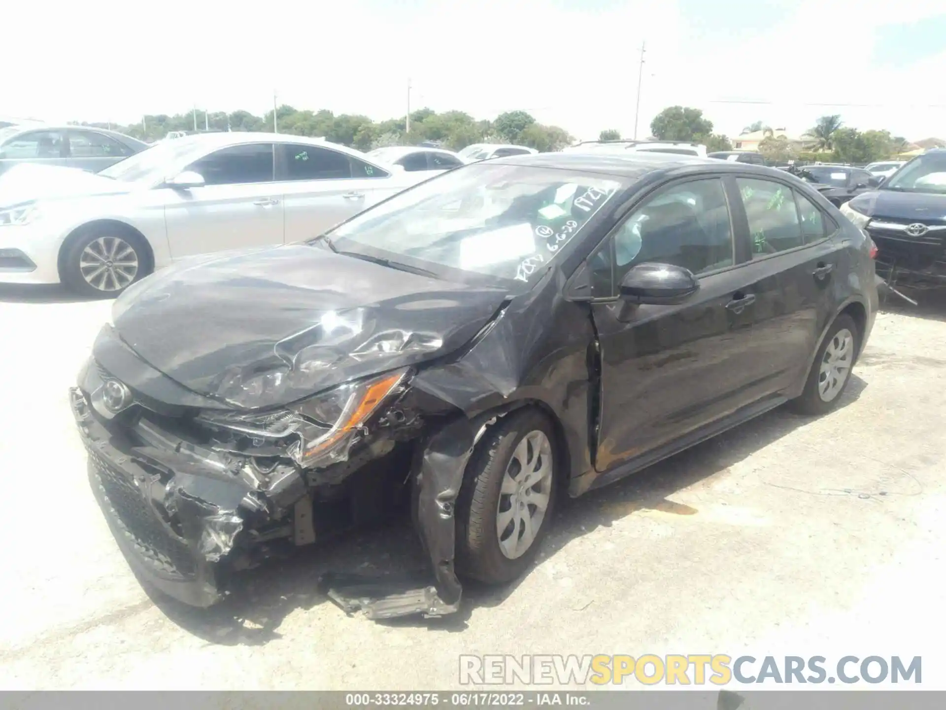 2 Photograph of a damaged car 5YFEPRAEXLP141927 TOYOTA COROLLA 2020