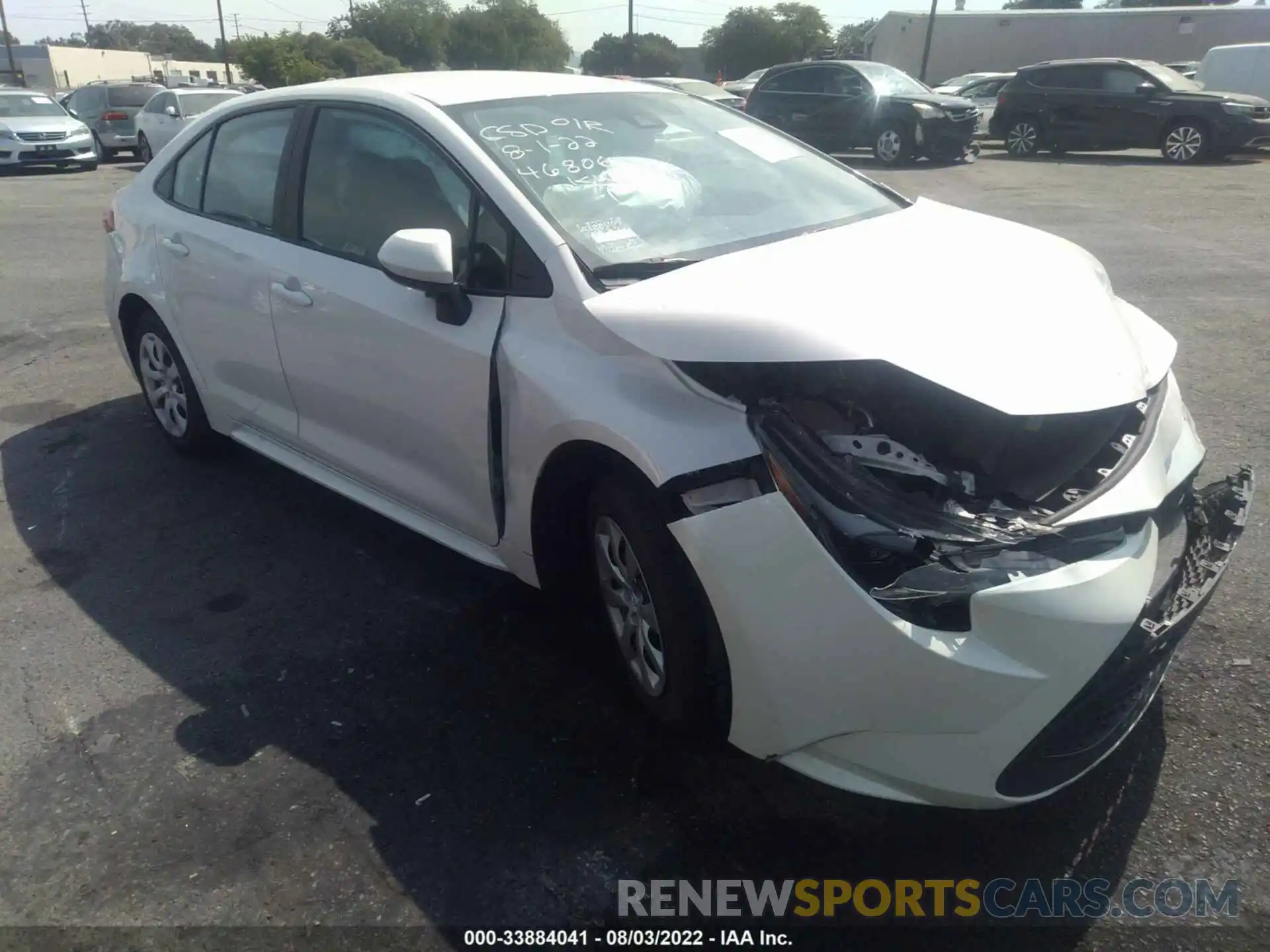 1 Photograph of a damaged car 5YFEPRAEXLP142012 TOYOTA COROLLA 2020