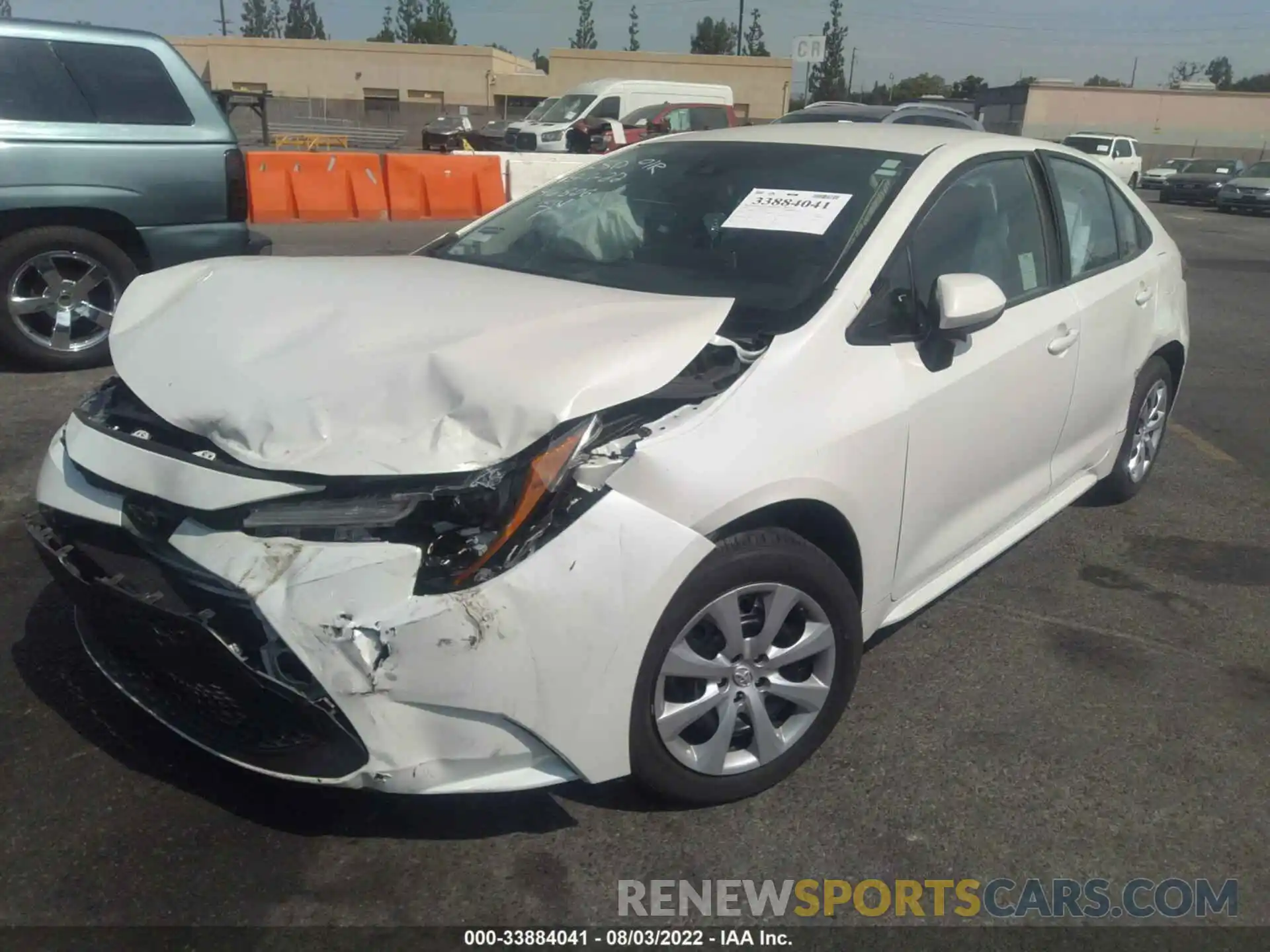 2 Photograph of a damaged car 5YFEPRAEXLP142012 TOYOTA COROLLA 2020