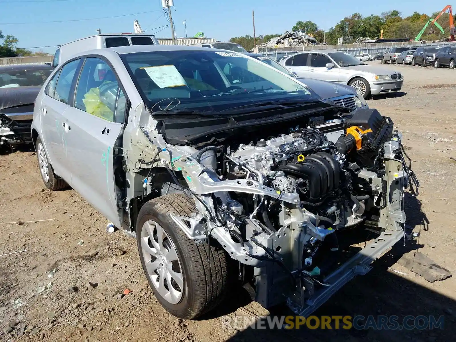 1 Photograph of a damaged car 5YFEPRAEXLP144469 TOYOTA COROLLA 2020