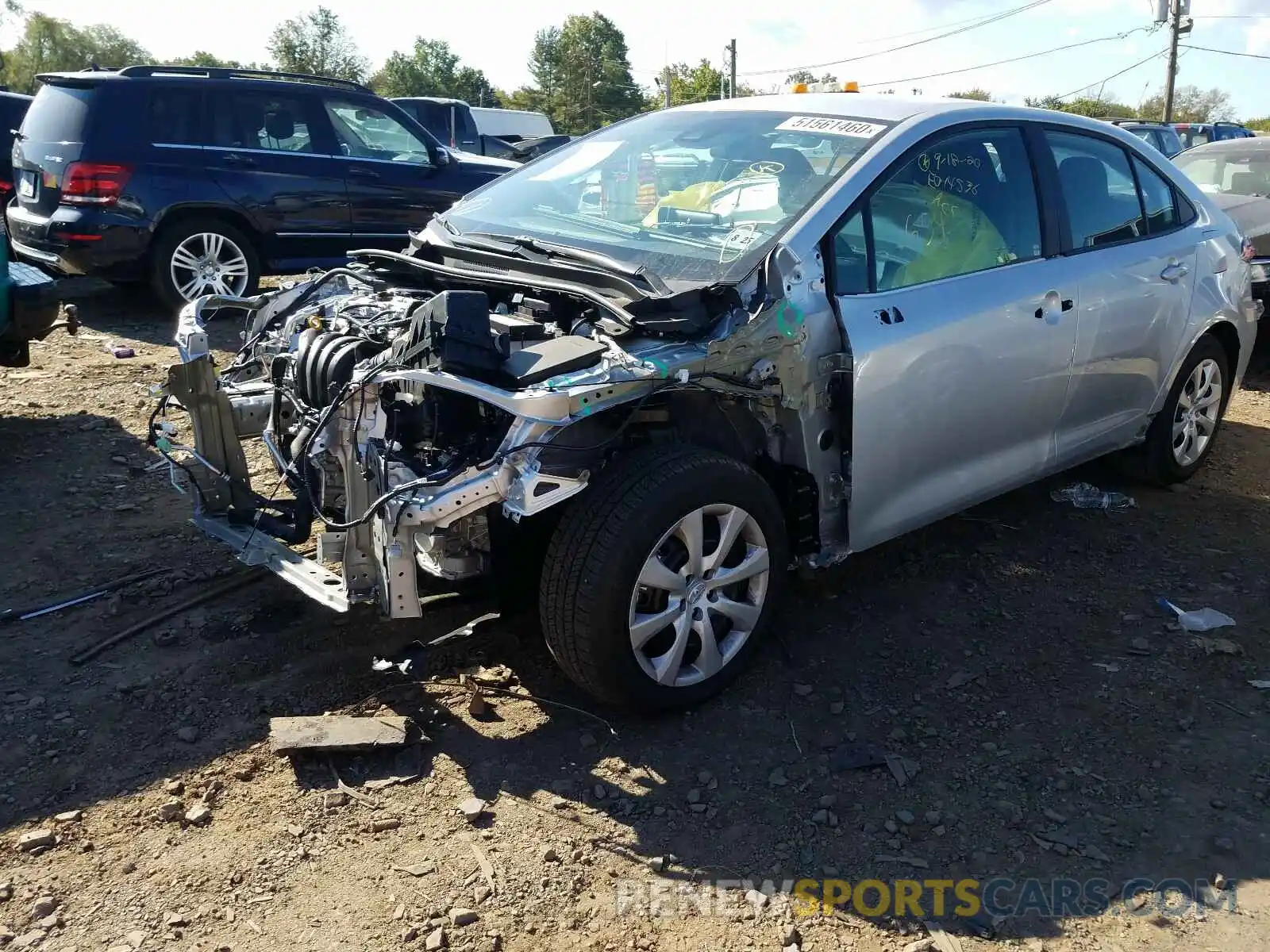 2 Photograph of a damaged car 5YFEPRAEXLP144469 TOYOTA COROLLA 2020