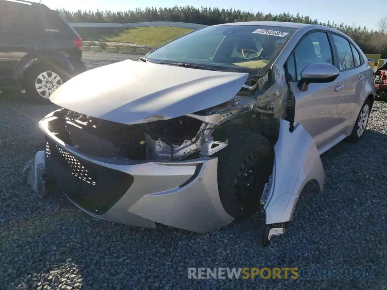 2 Photograph of a damaged car 5YFEPRAEXLP144634 TOYOTA COROLLA 2020