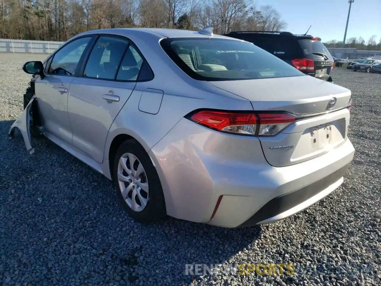 3 Photograph of a damaged car 5YFEPRAEXLP144634 TOYOTA COROLLA 2020