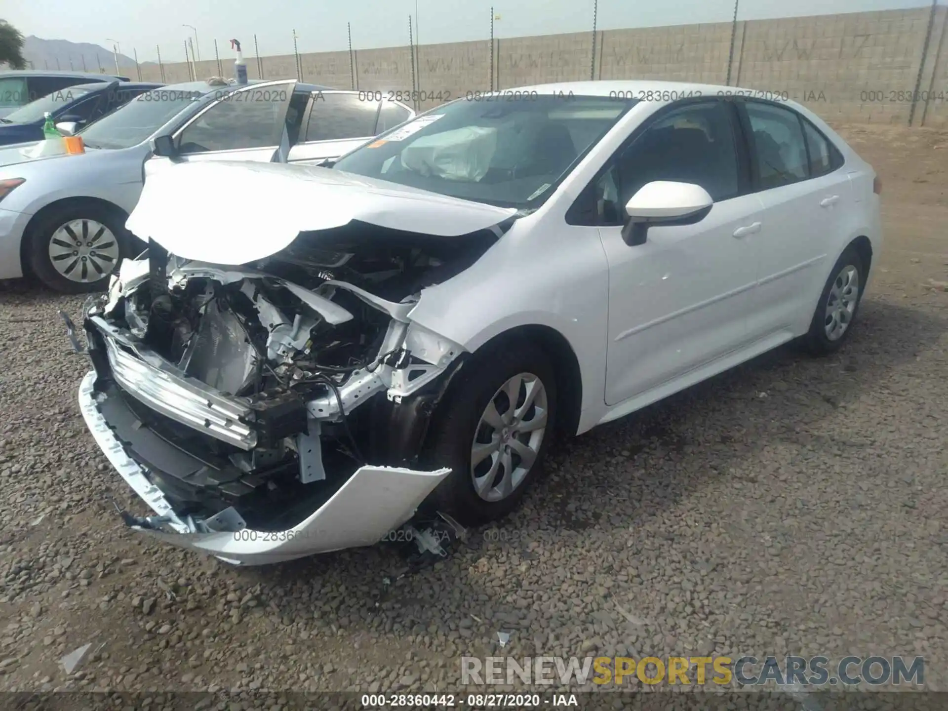 2 Photograph of a damaged car 5YFEPRAEXLP144777 TOYOTA COROLLA 2020