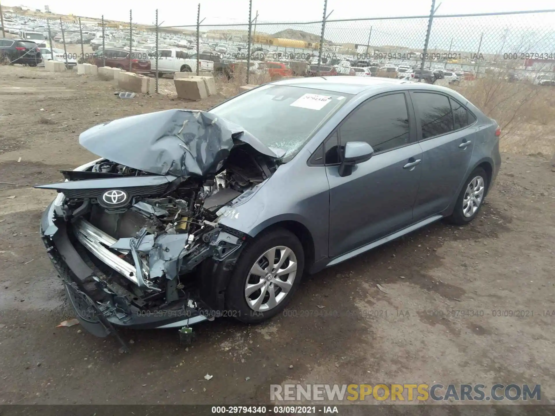 2 Фотография поврежденного автомобиля 5YFEPRAEXLP145315 TOYOTA COROLLA 2020
