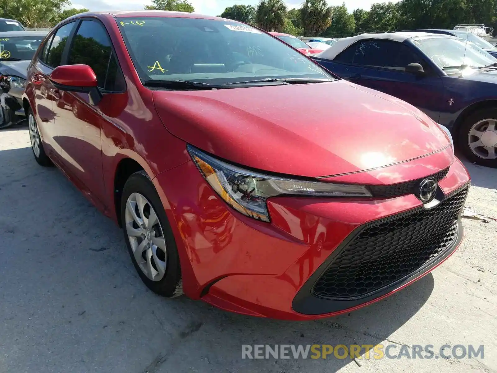 1 Photograph of a damaged car 5YFEPRAEXLP145962 TOYOTA COROLLA 2020