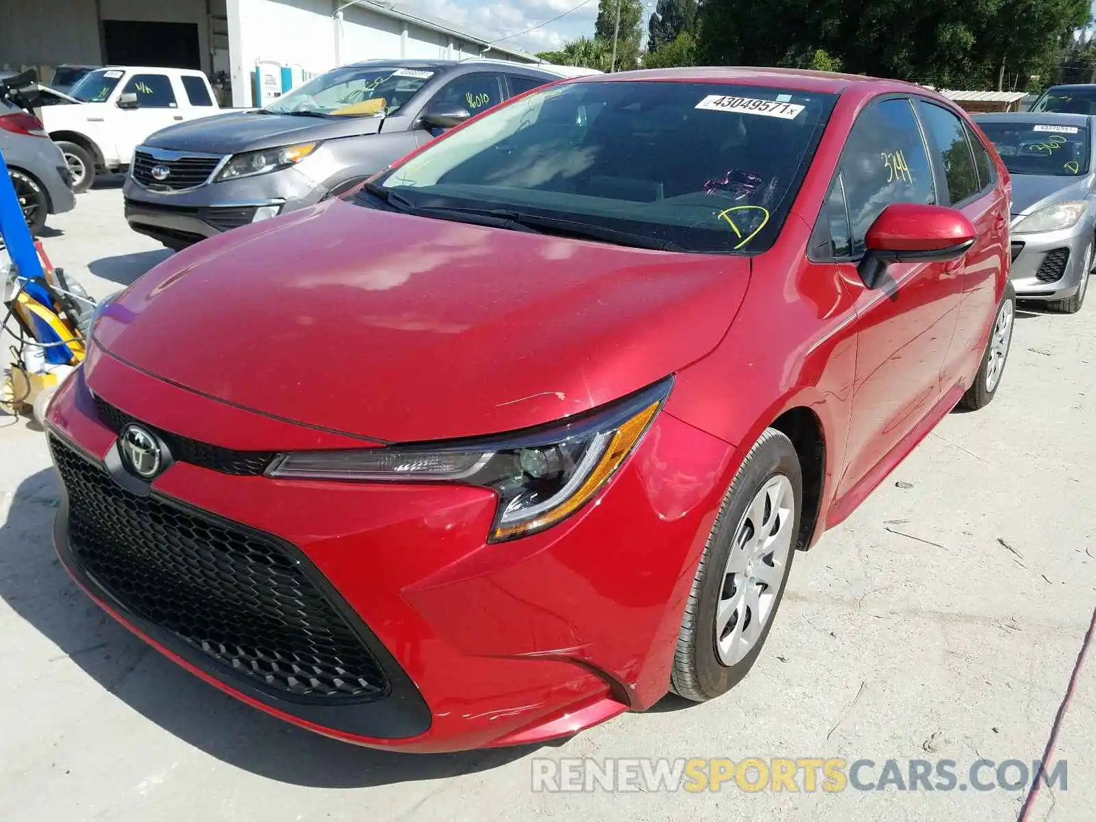 2 Photograph of a damaged car 5YFEPRAEXLP145962 TOYOTA COROLLA 2020