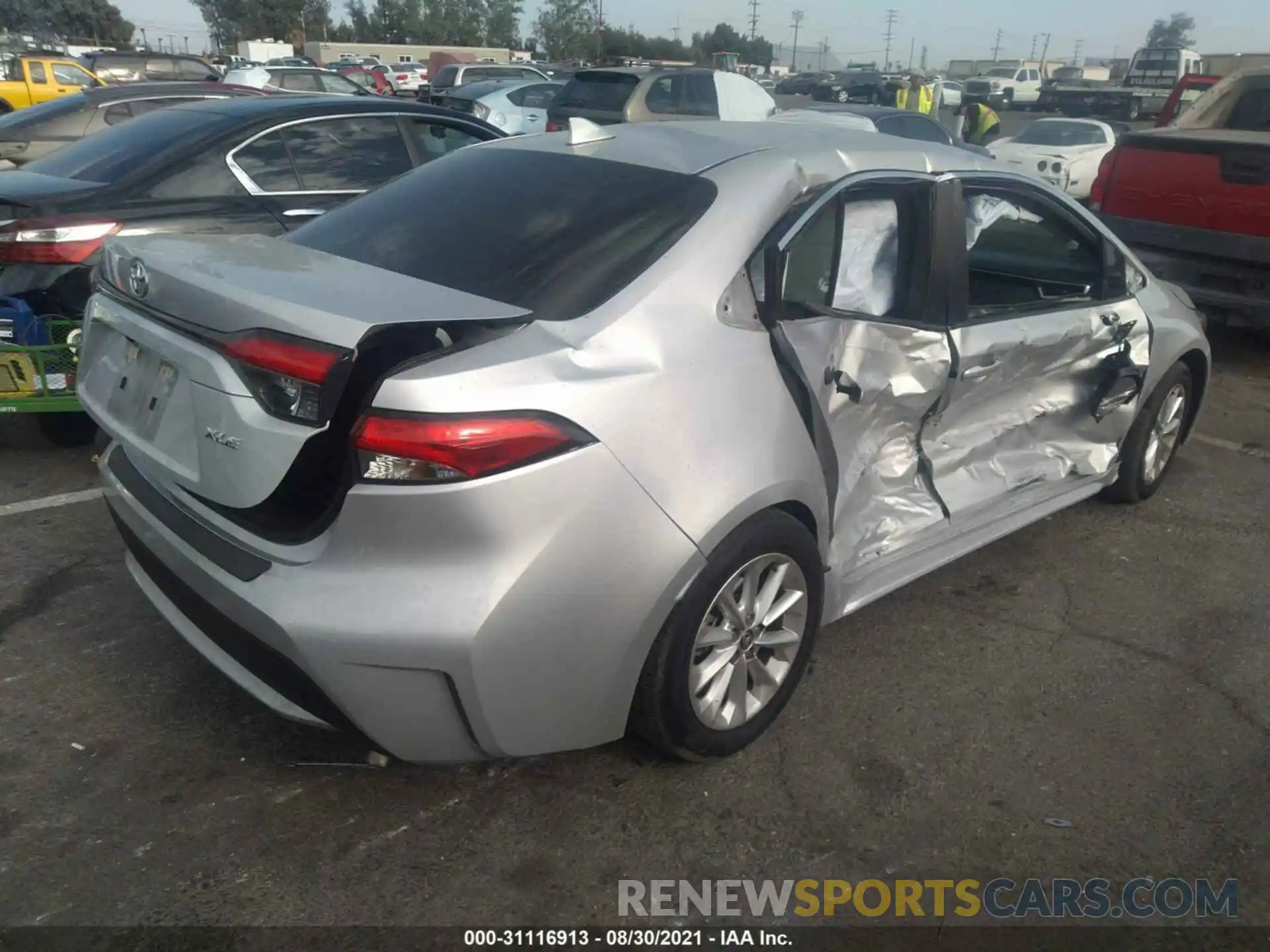 4 Photograph of a damaged car 5YFFPRAE0LP043106 TOYOTA COROLLA 2020