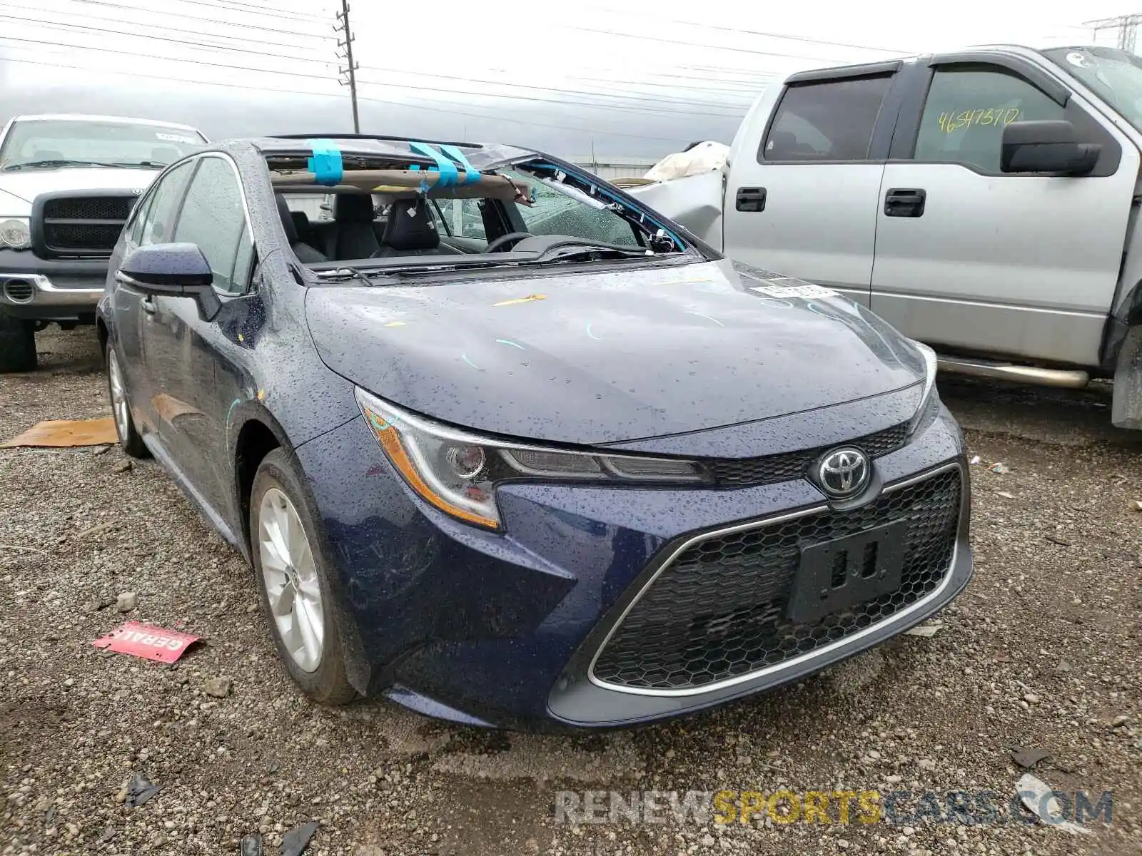 1 Photograph of a damaged car 5YFFPRAE0LP055174 TOYOTA COROLLA 2020