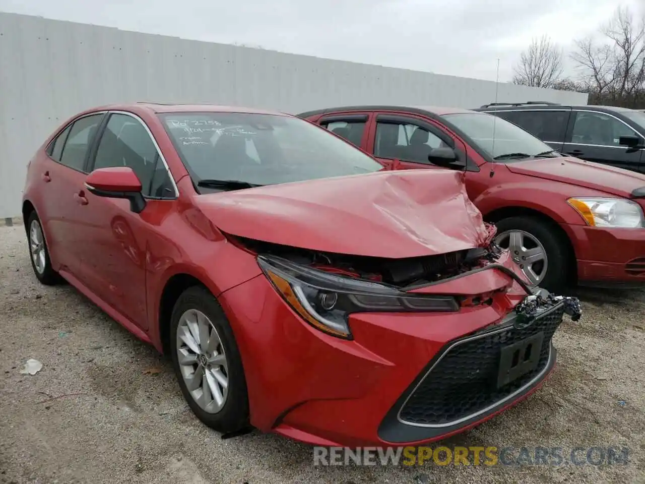 1 Photograph of a damaged car 5YFFPRAE0LP091379 TOYOTA COROLLA 2020